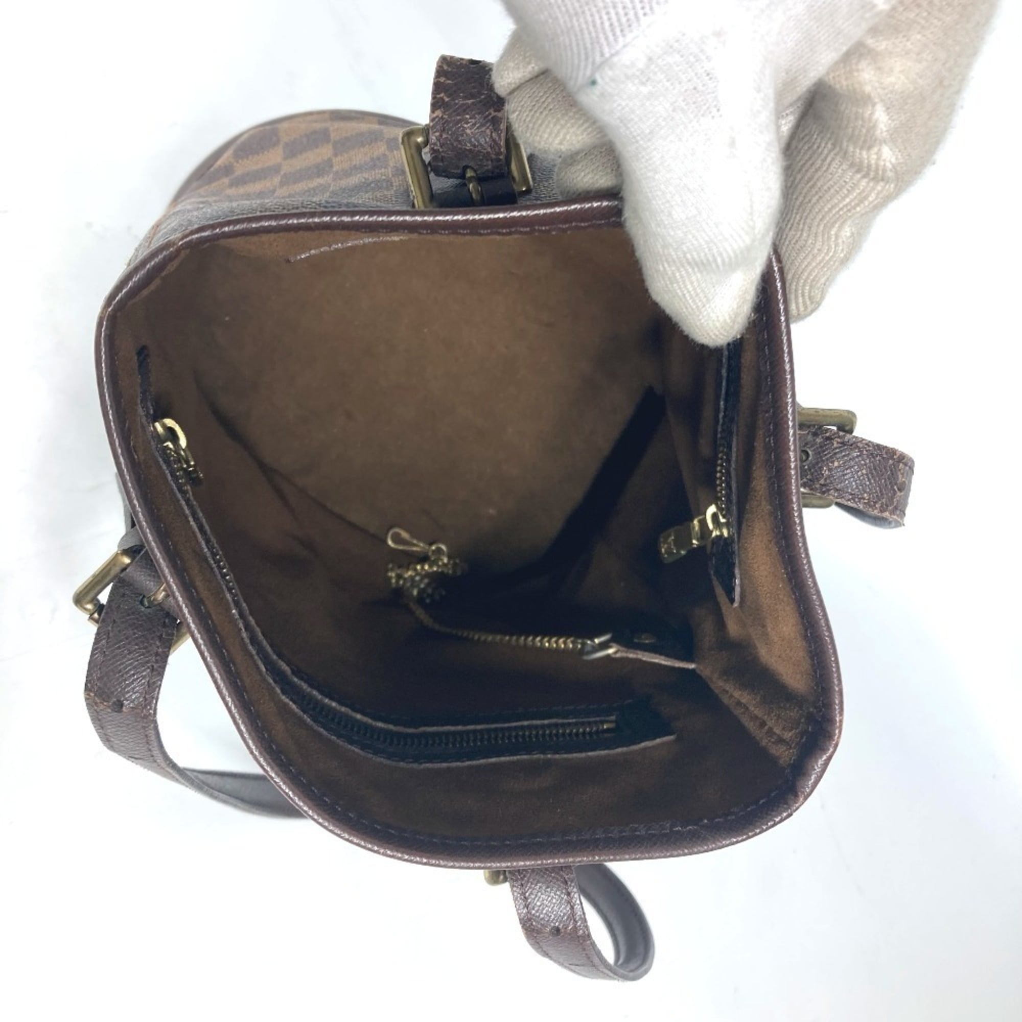 Louis Vuitton Brown Damier Canvas Ebene Damier Canvas Shoulder Bag Tote Bag (Pre-Owned)
