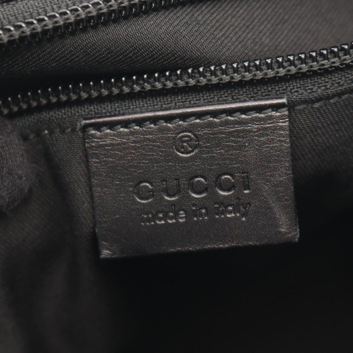 Gucci Black Gg Canvas Leather Handbag Shoulder Bag (Pre-Owned)
