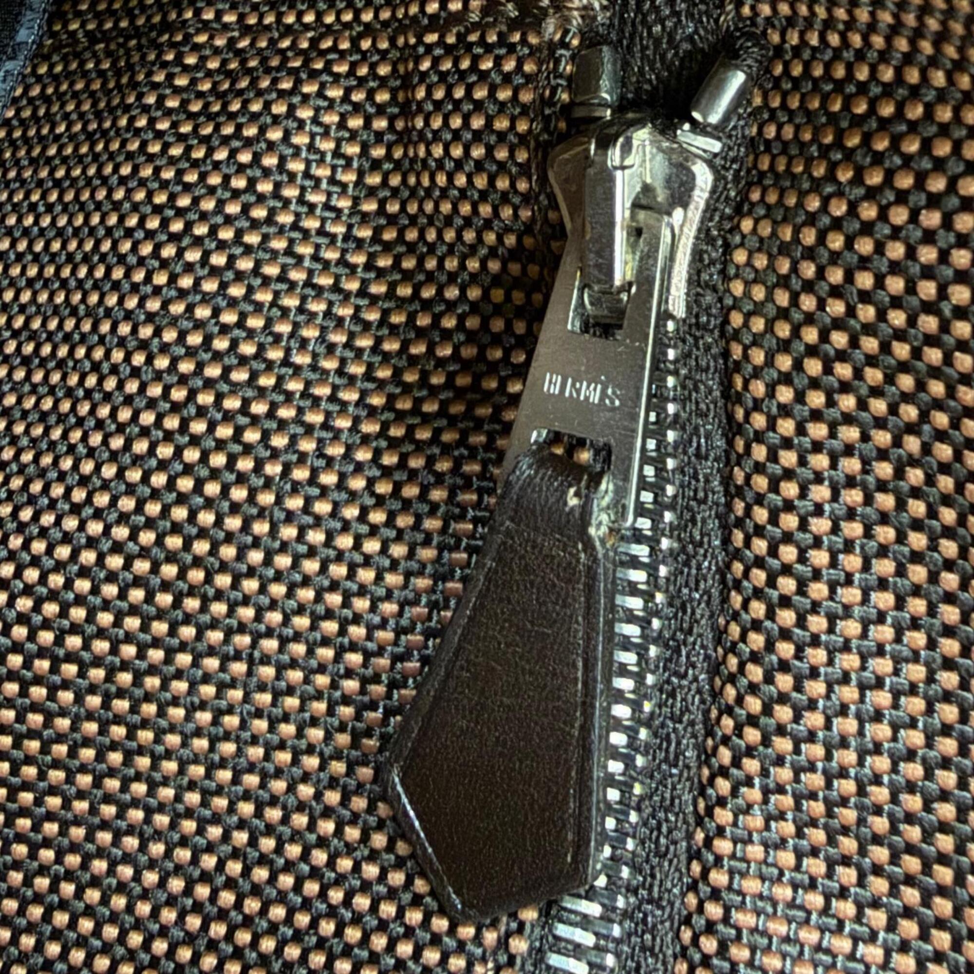 Hermes Brown Polyamide Polyester Shoulder Bag (Pre-Owned)