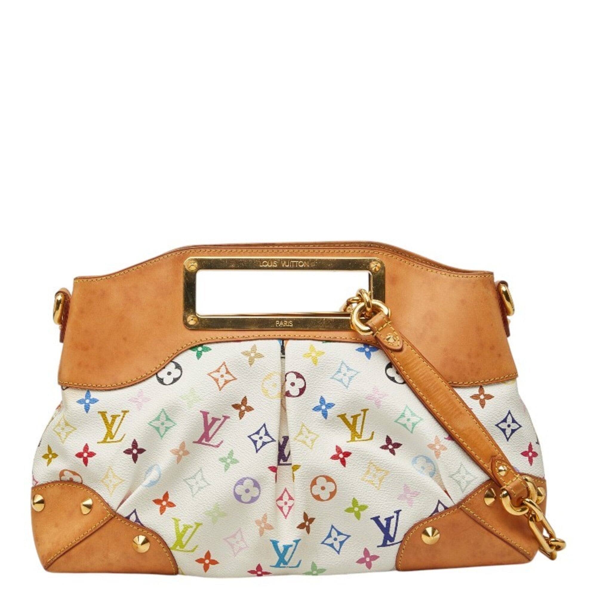 Louis Vuitton Blanc Multi-Color White Pvc Leather Handbag Shoulder Bag (Pre-Owned)