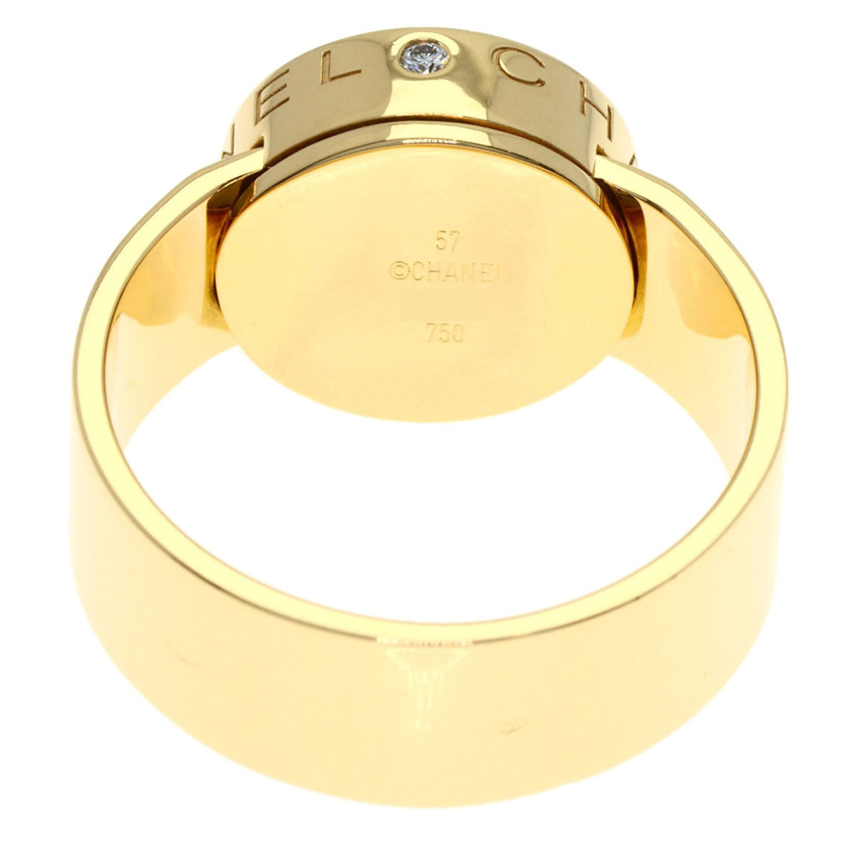 Chanel Gold Yellow Gold (18K) Band Ring (Pre-Owned)