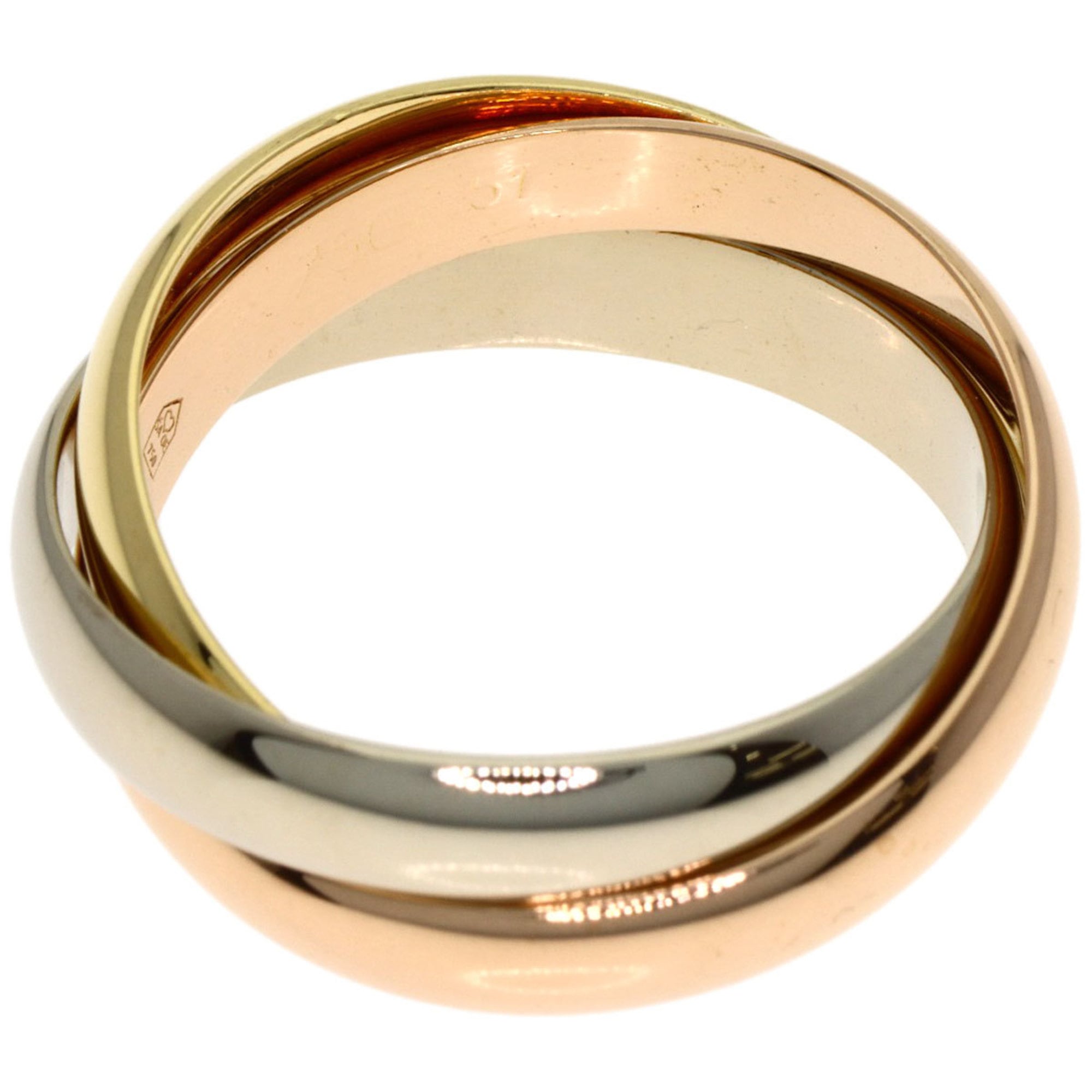 Cartier Trinity Yellow Gold (18K) Pink Gold (18K) White Gold (18K) Band Ring (Pre-Owned)