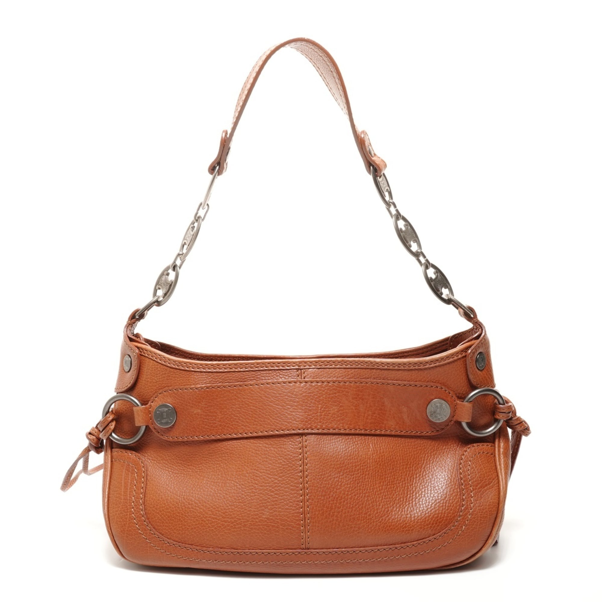 Celine Boogie Brown Leather Shoulder Bag (Pre-Owned)