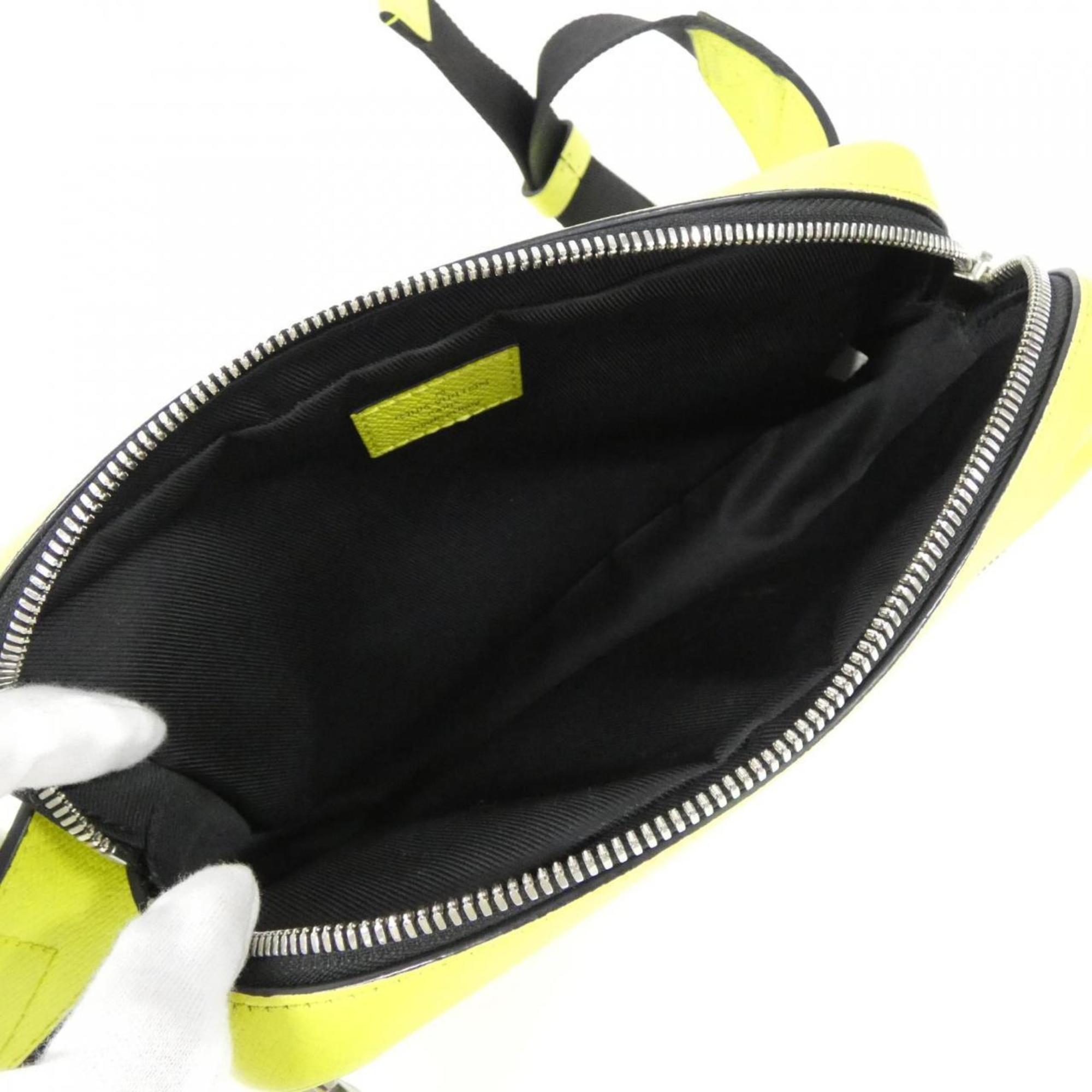 Louis Vuitton Jaune Yellow Coated Canvas Leather Shoulder Bag (Pre-Owned)