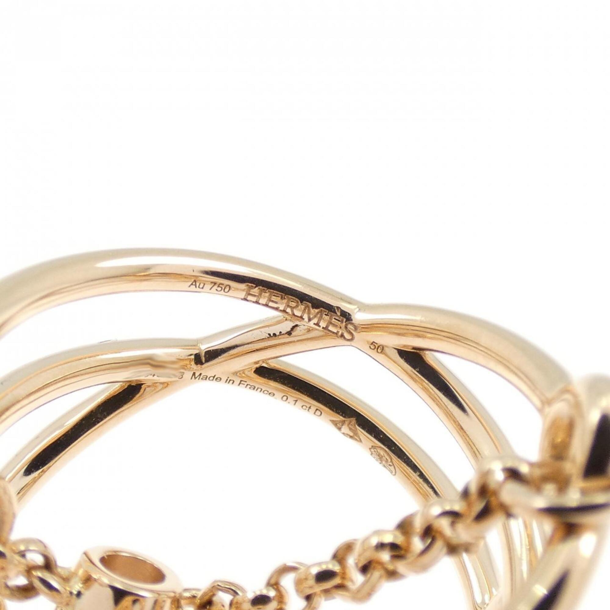 Hermes Pink Gold (18K) Band Ring (Pre-Owned)