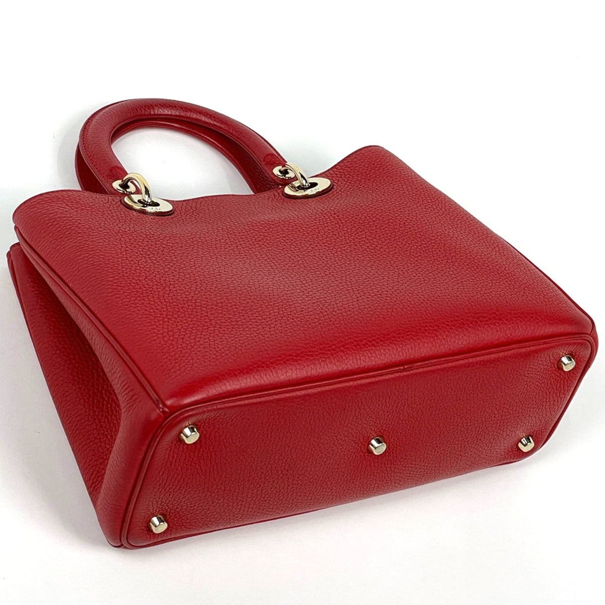 Christian Dior Red Color Leather Handbag (Pre-Owned)