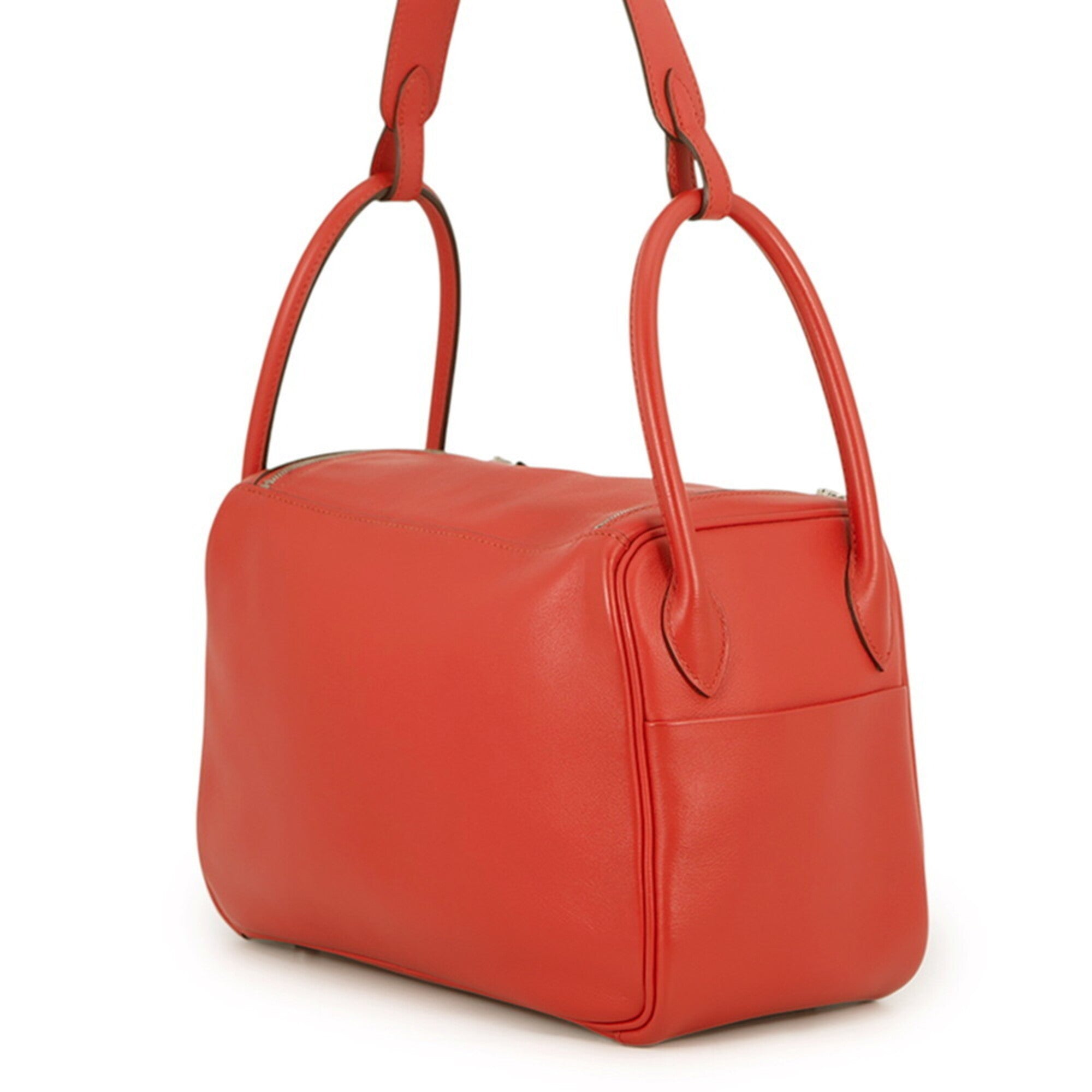 Hermes Red Color Swift Leather Handbag (Pre-Owned)