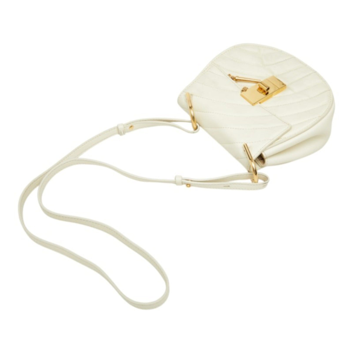 Chloé Ivory Leather Shoulder Bag (Pre-Owned)