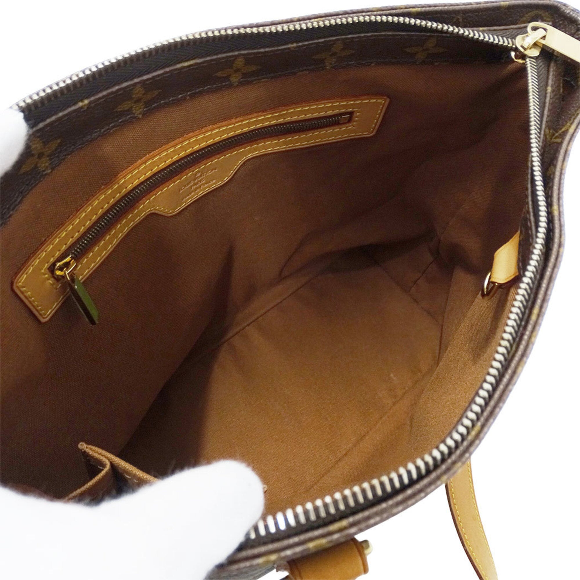 Louis Vuitton Brown Monogram Handbag Tote Bag (Pre-Owned)