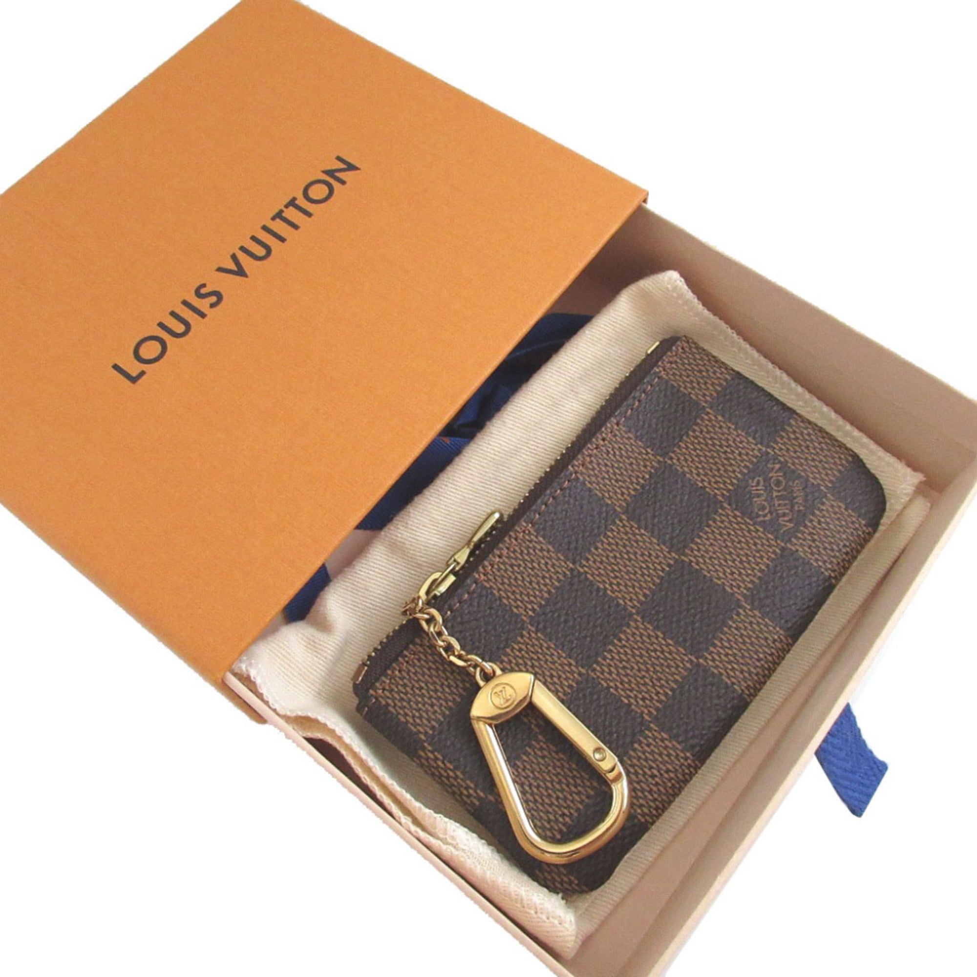Louis Vuitton Brown Damier Canvas Damier Canvas Coin Purse/Coin Case (Pre-Owned)