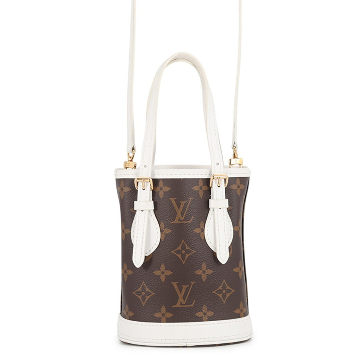 Louis Vuitton Monogram Blanc Brown Monogram Handbag Shoulder Bag (Pre-Owned)