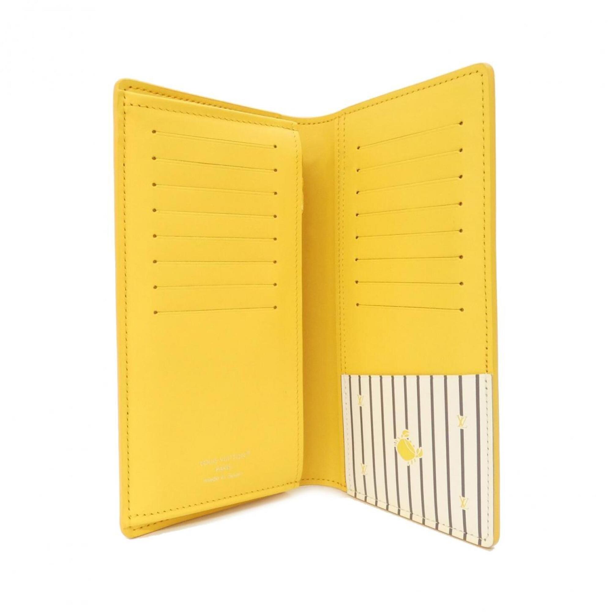 Louis Vuitton Epi Yellow Leather Long Wallet (Bi-Fold) (Pre-Owned)