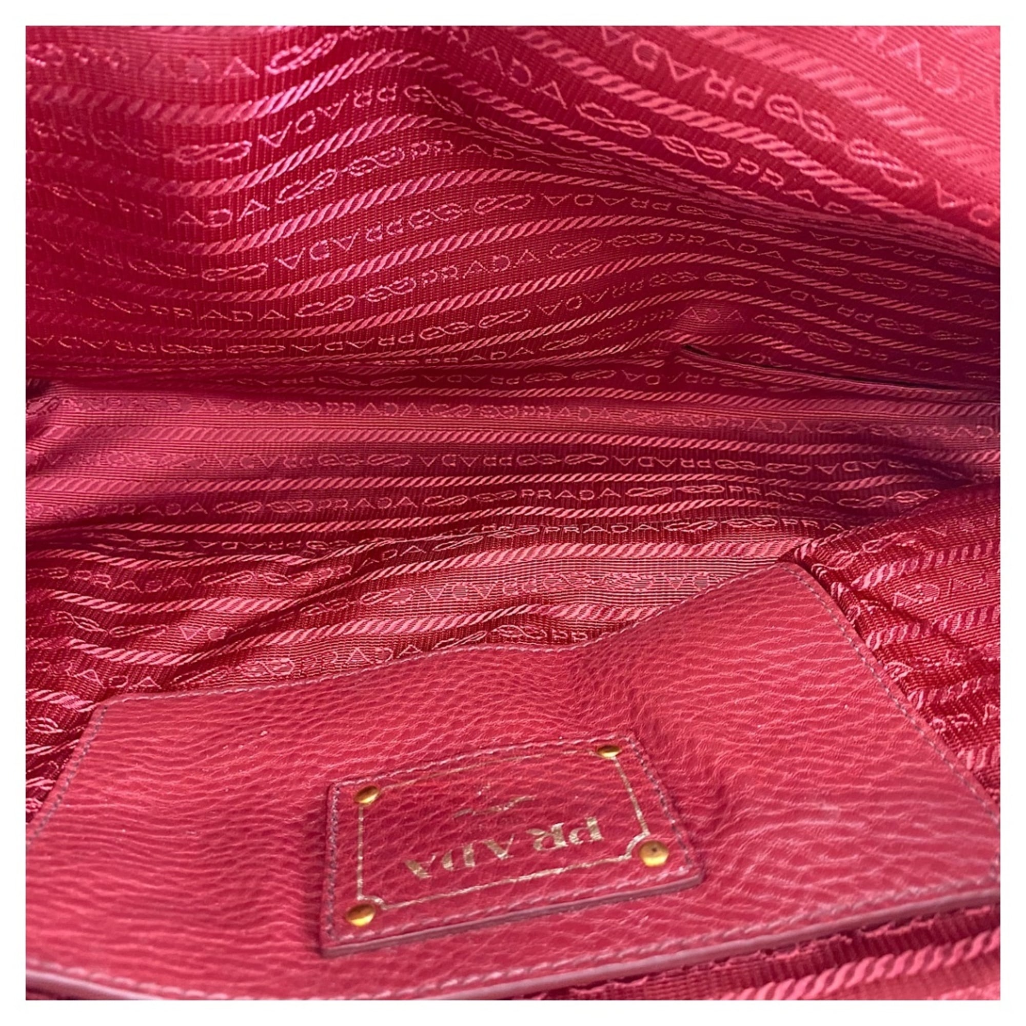 Prada Red Color Handbag (Pre-Owned)