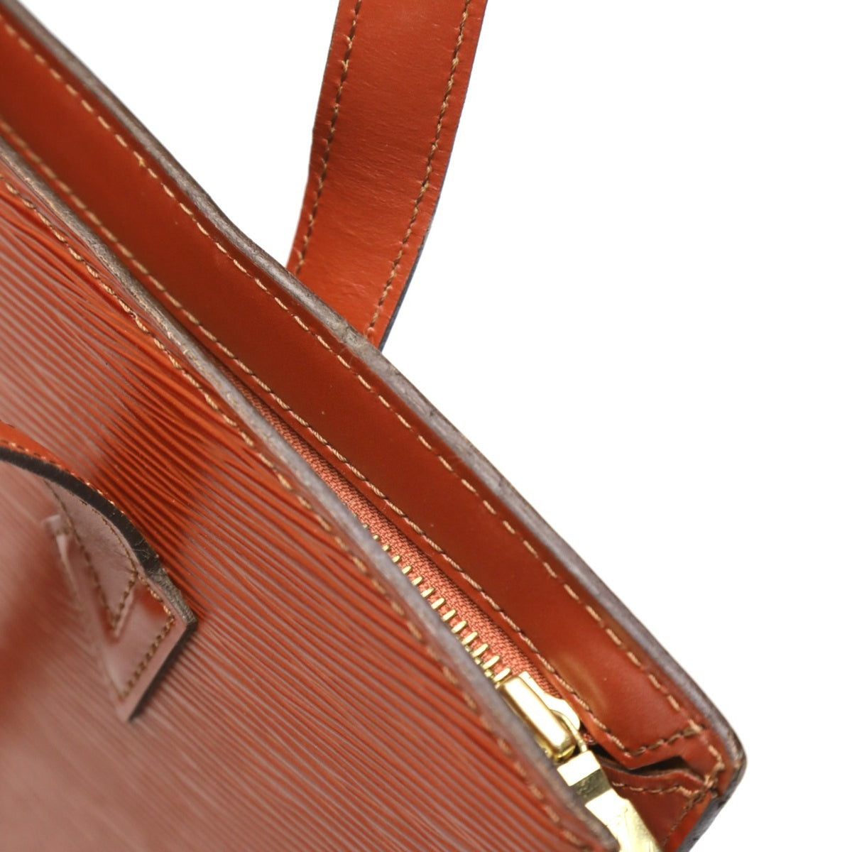 Louis Vuitton Brown Epi Leather Handbag Tote Bag (Pre-Owned)
