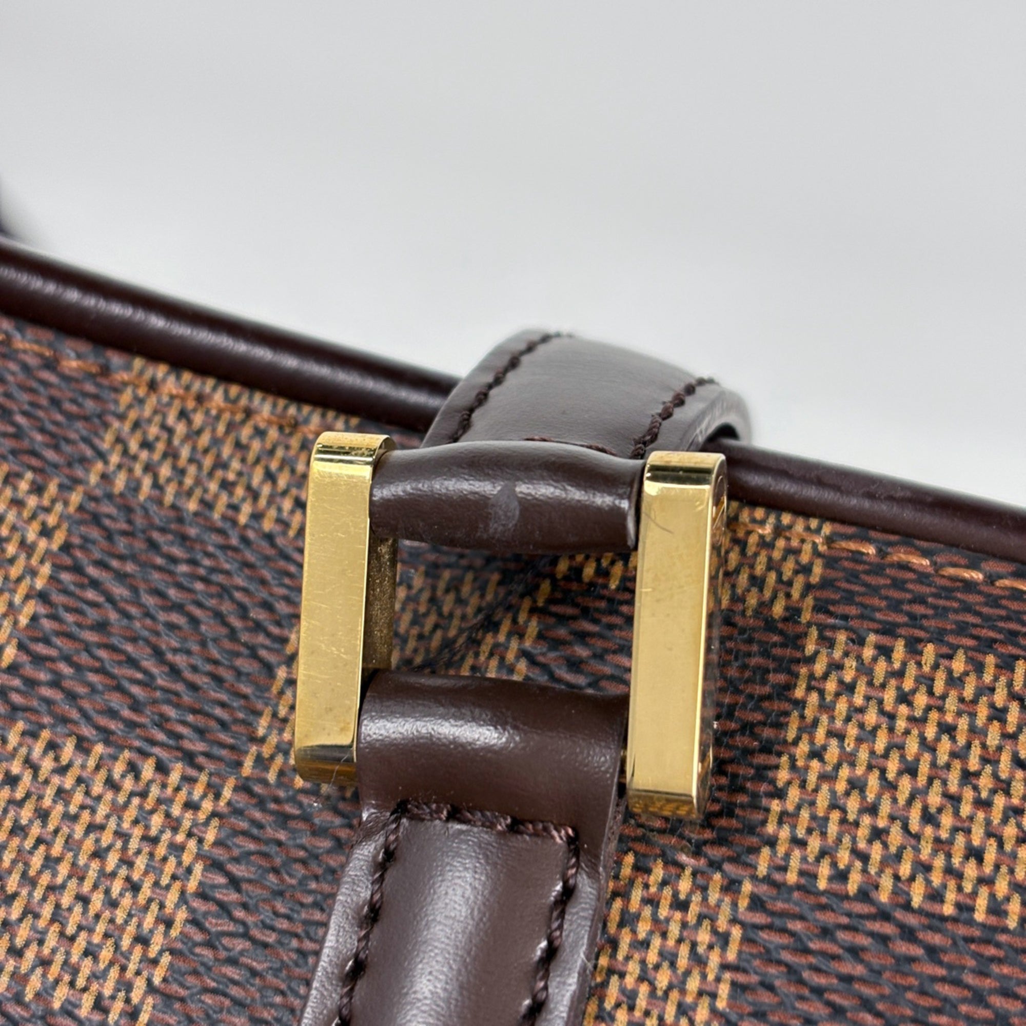 Louis Vuitton Brown Damier Canvas Damier Canvas Handbag Shoulder Bag (Pre-Owned)