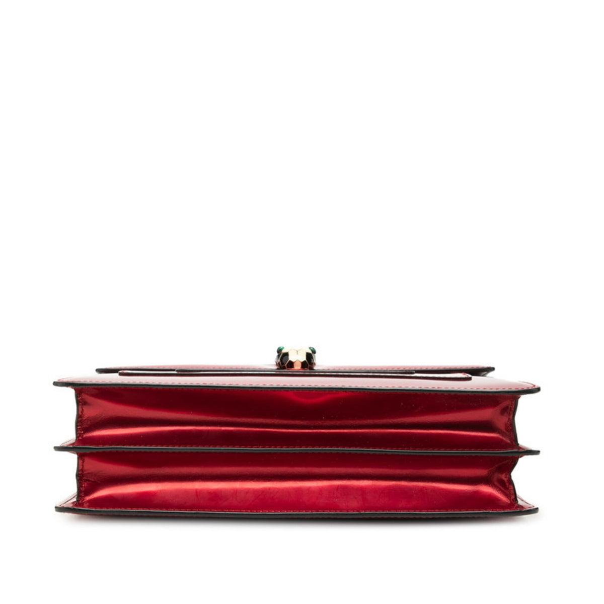 Bvlgari Red Color Leather Shoulder Bag (Pre-Owned)