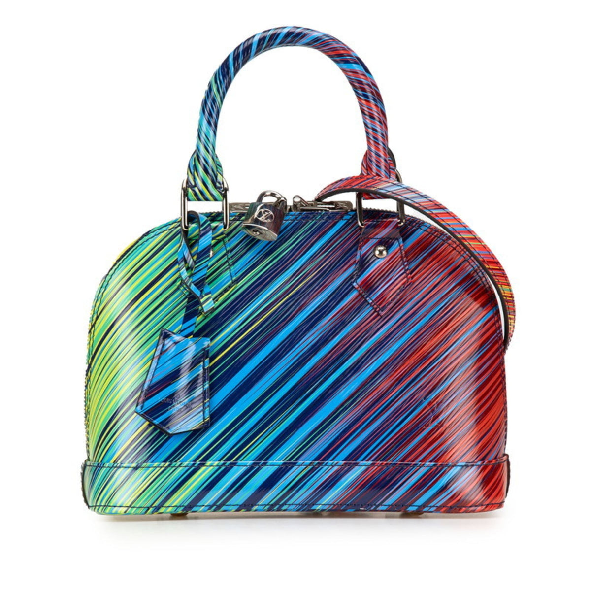 Louis Vuitton Blue Multi-Color Leather Handbag Shoulder Bag (Pre-Owned)