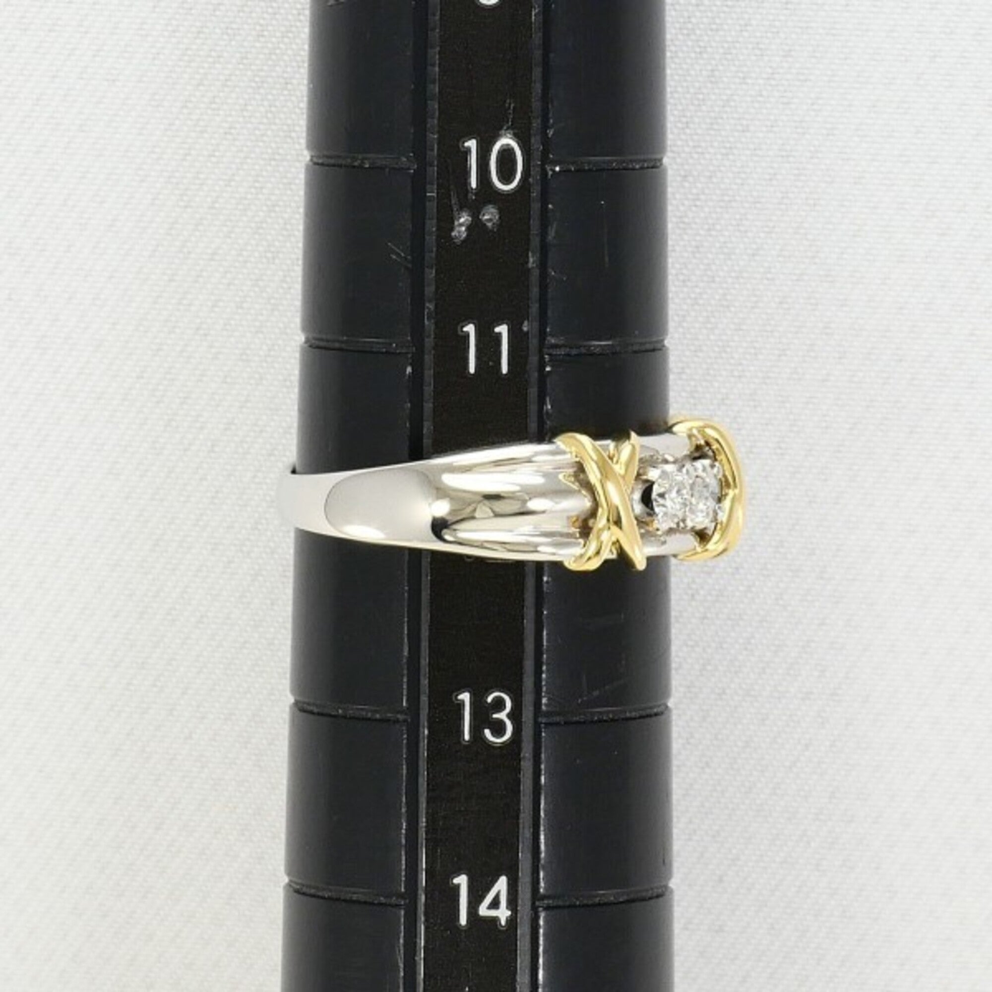 Unbranded Platinum Yellow Gold Yellow Gold (18K) Platinum 900 Band Ring (Pre-Owned)