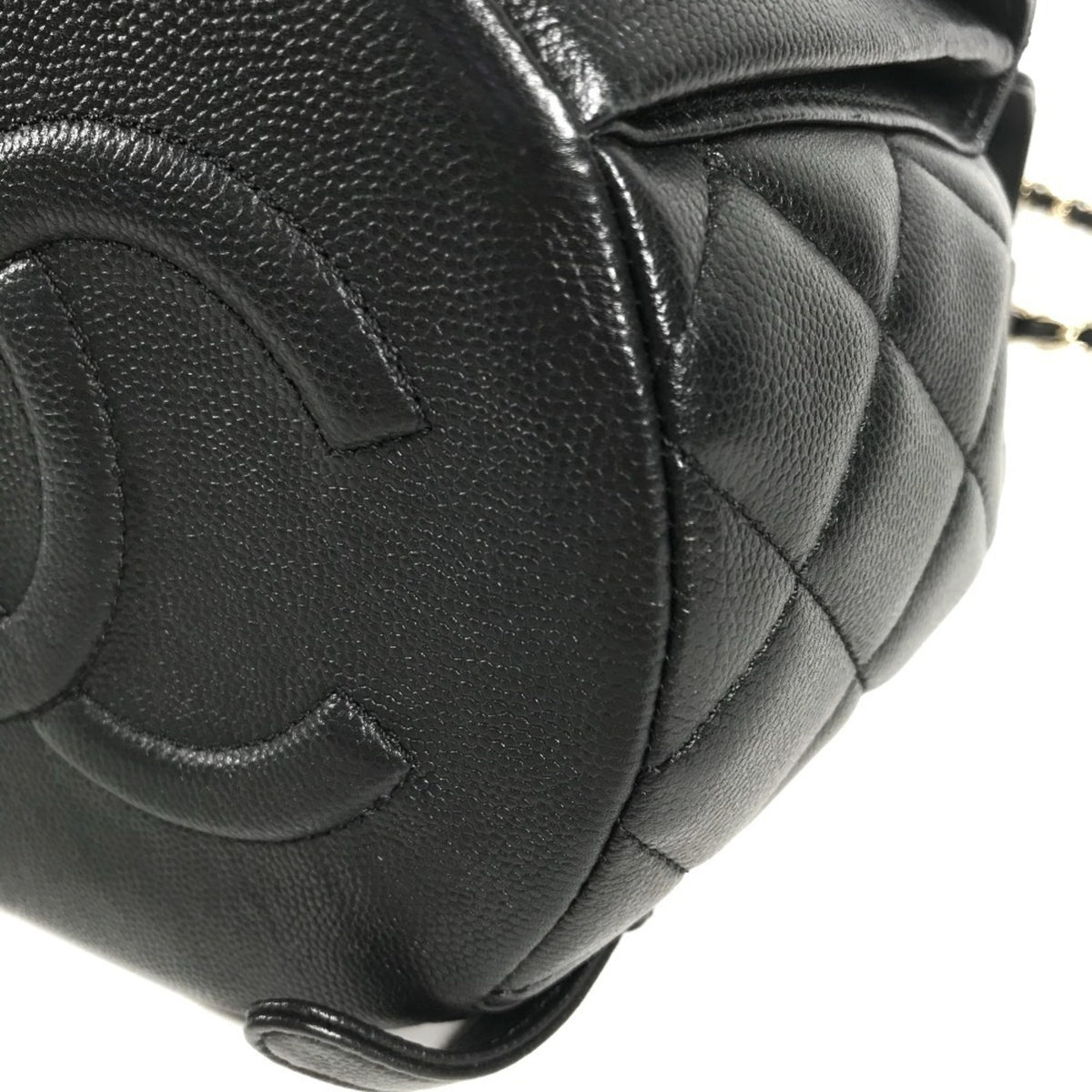 Chanel Black Grained Calfskin Backpack (Pre-Owned)