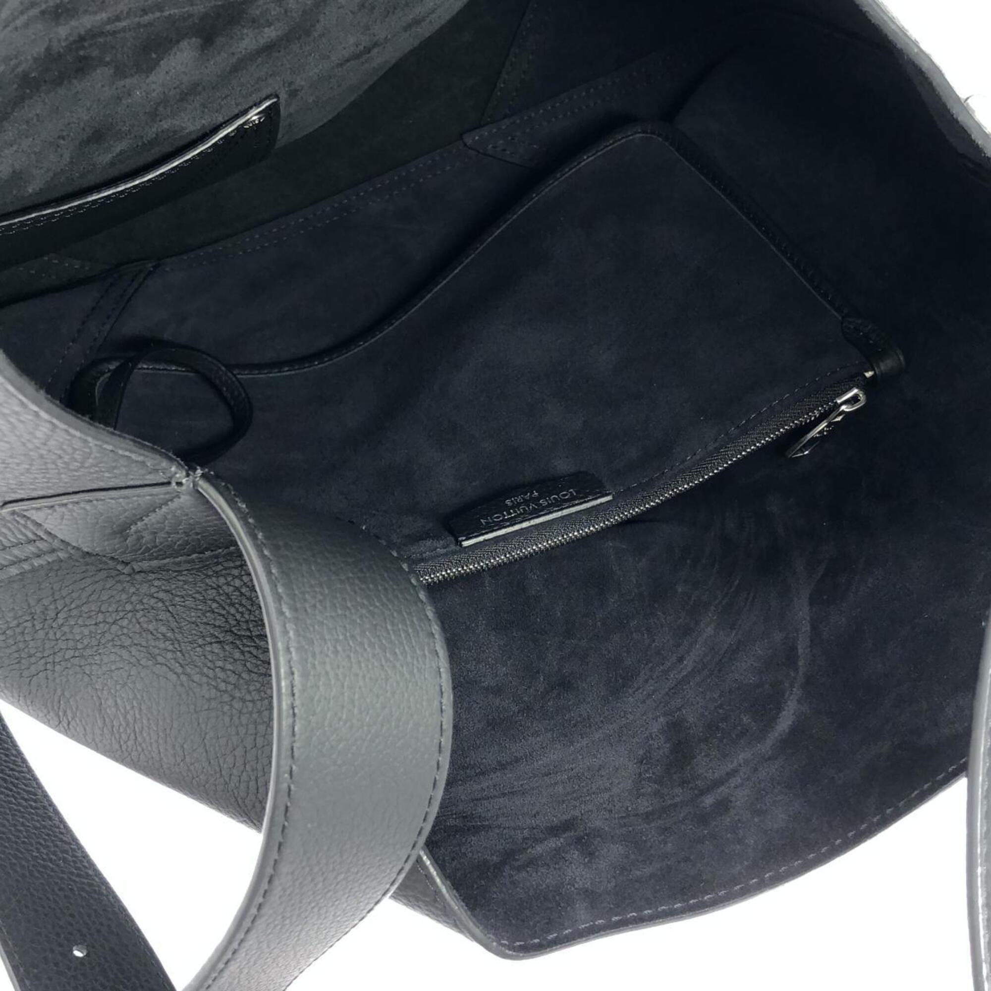Louis Vuitton Black Suede Leather Shoulder Bag (Pre-Owned)