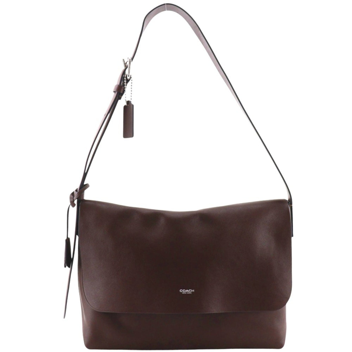 Coach Brown Leather Messenger Bag (Pre-Owned)