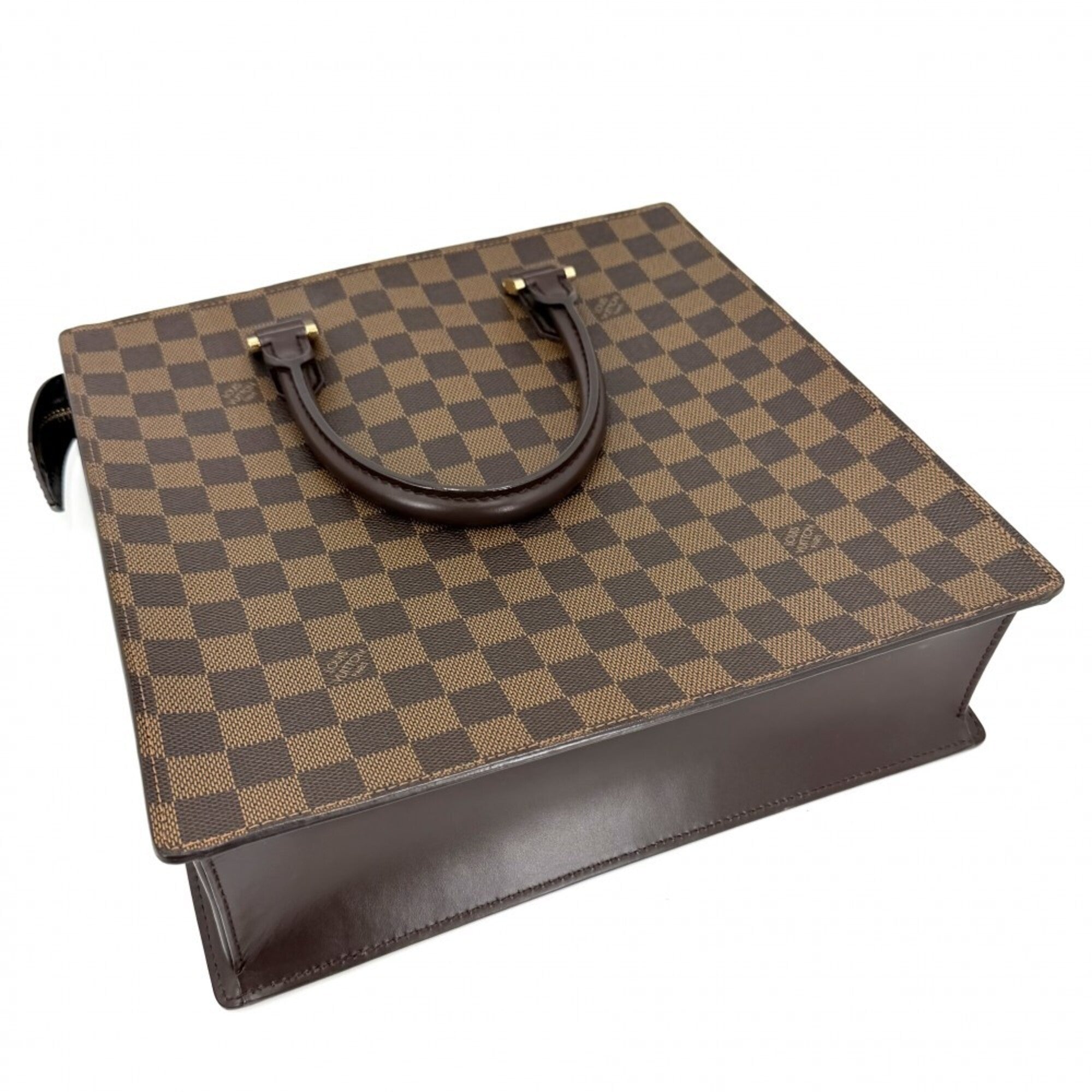 Louis Vuitton Brown Damier Canvas Handbag Tote Bag (Pre-Owned)