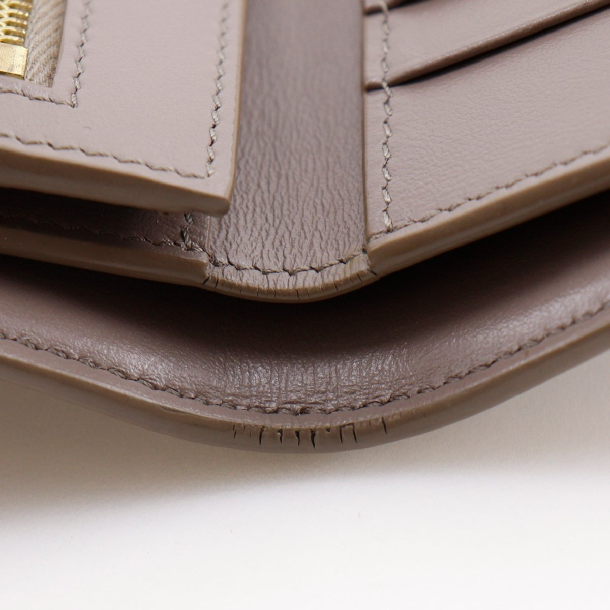 Celine Grayish Leather Wallet (Bi-Fold) (Pre-Owned)