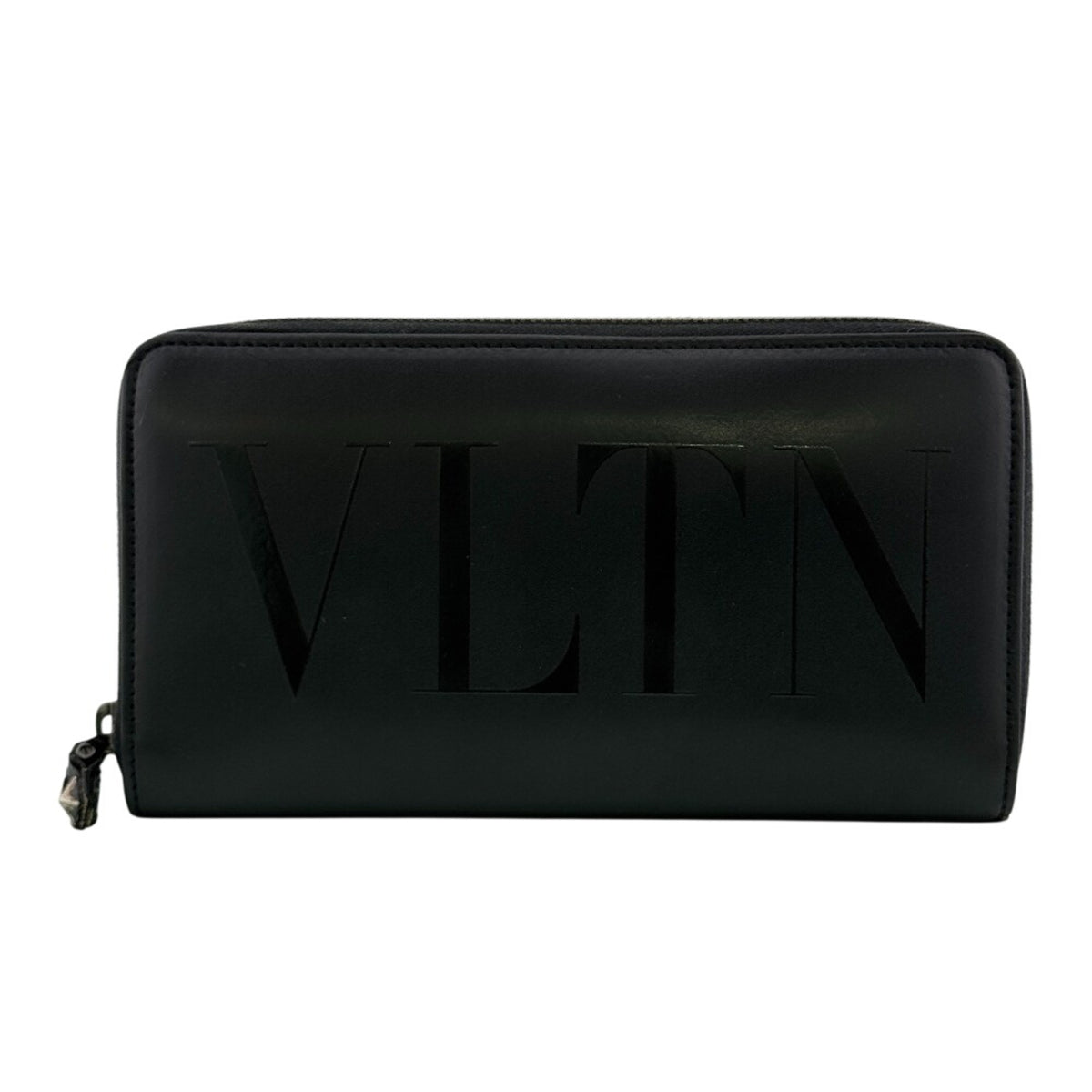 Valentino Garavani Black Leather Long Wallet (Bi-Fold) (Pre-Owned)