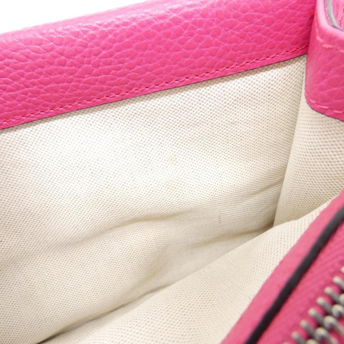 Gucci Pink Leather Shoulder Bag (Pre-Owned)