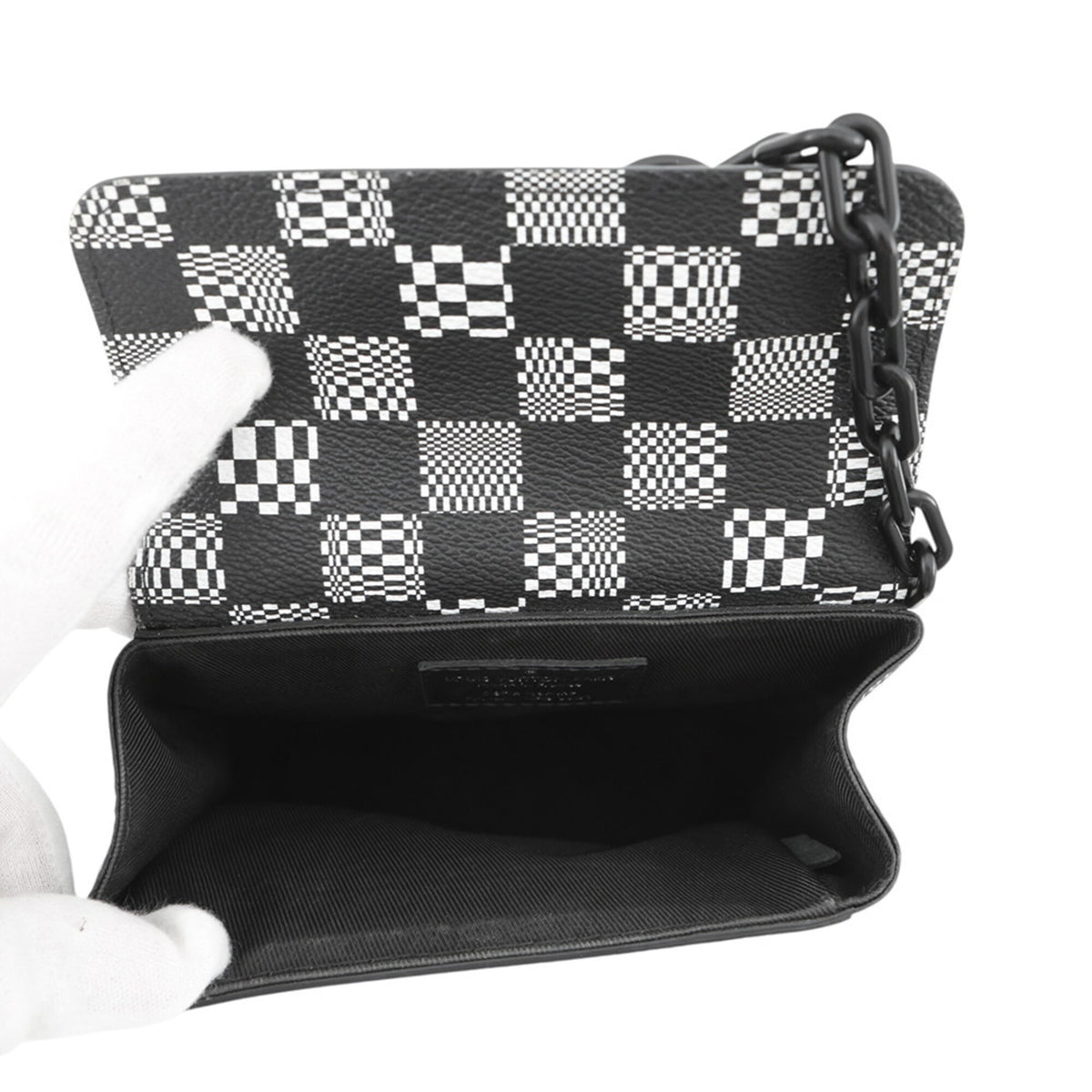 Louis Vuitton Black Blanc Noir Handbag Shoulder Bag (Pre-Owned)