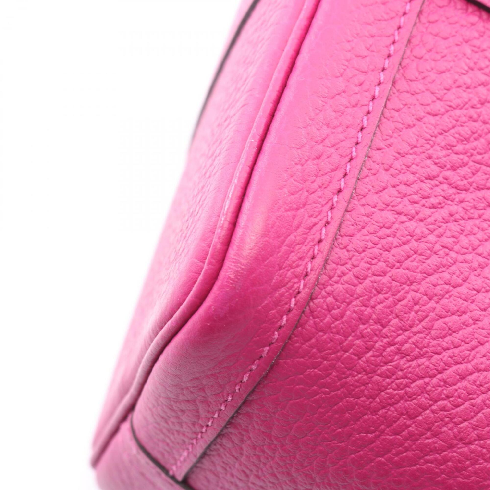 Hermes Pink Rose Purple Country Leather Handbag Tote Bag (Pre-Owned)