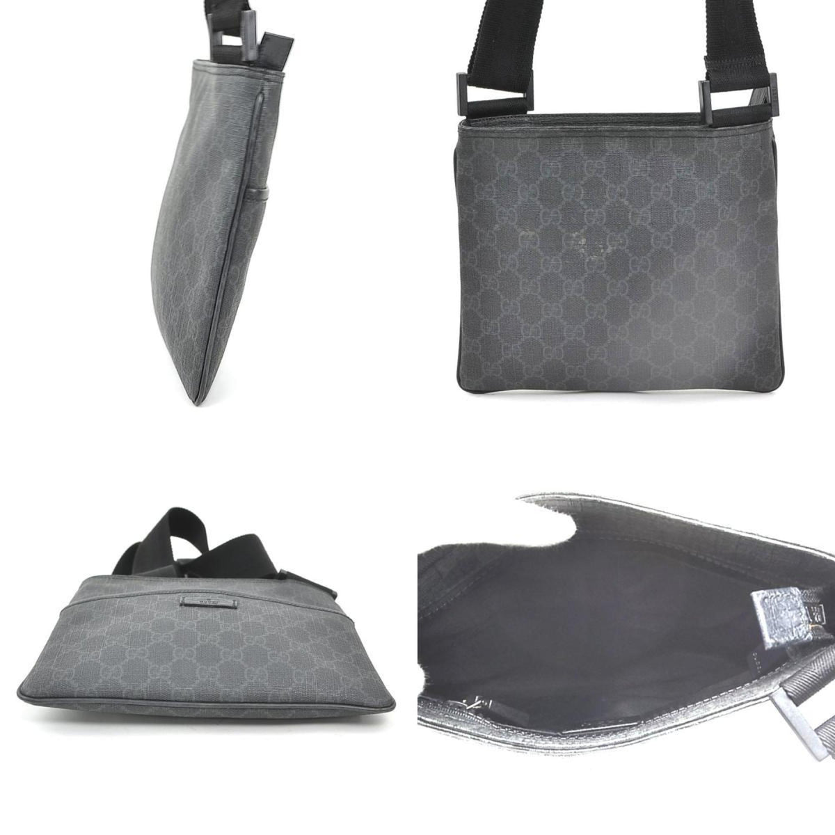 Gucci Black Gg Supreme Shoulder Bag (Pre-Owned)