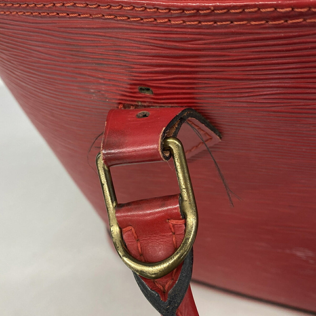 Louis Vuitton Castilian Red Handbag (Pre-Owned)