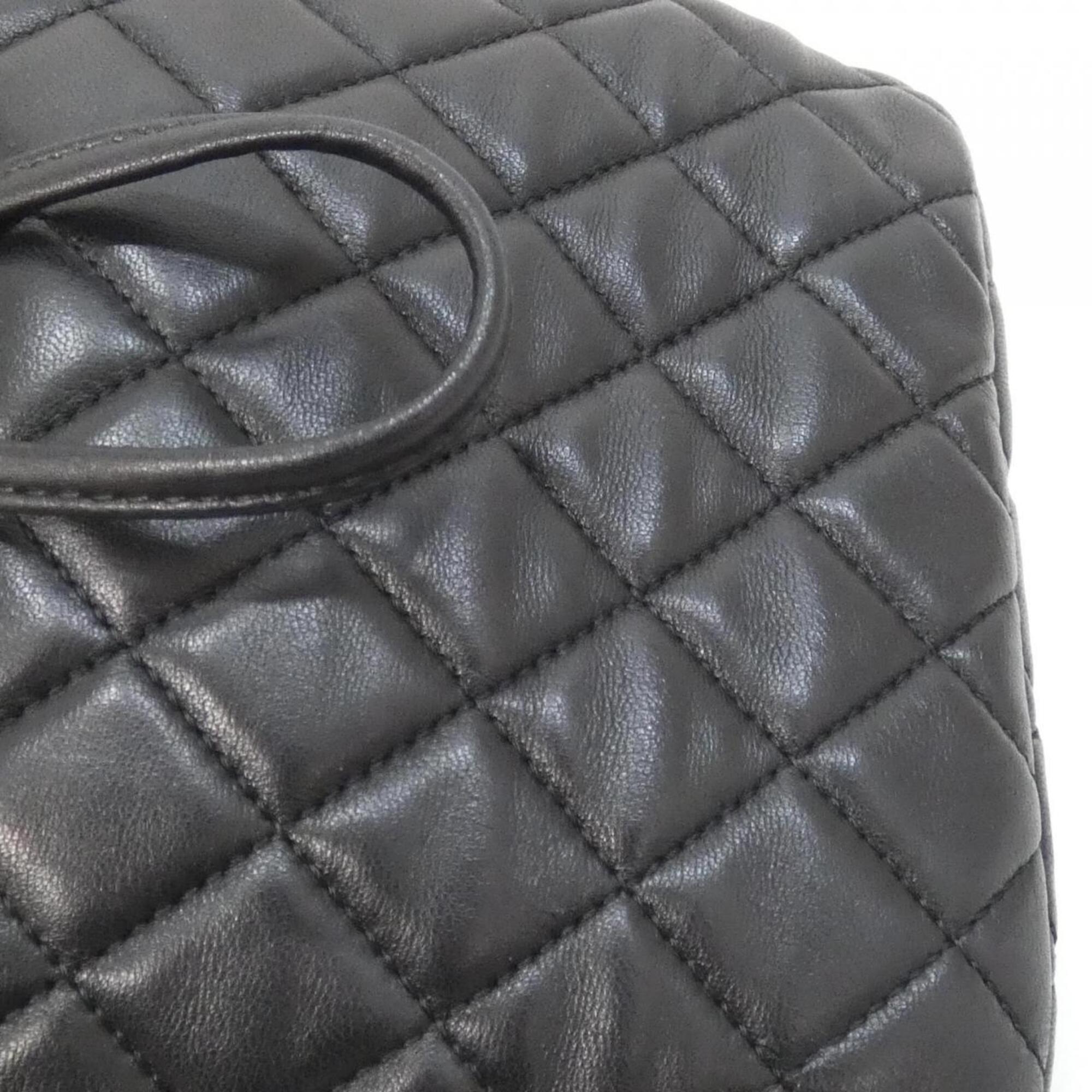 Chanel Black Leather Backpack (Pre-Owned)