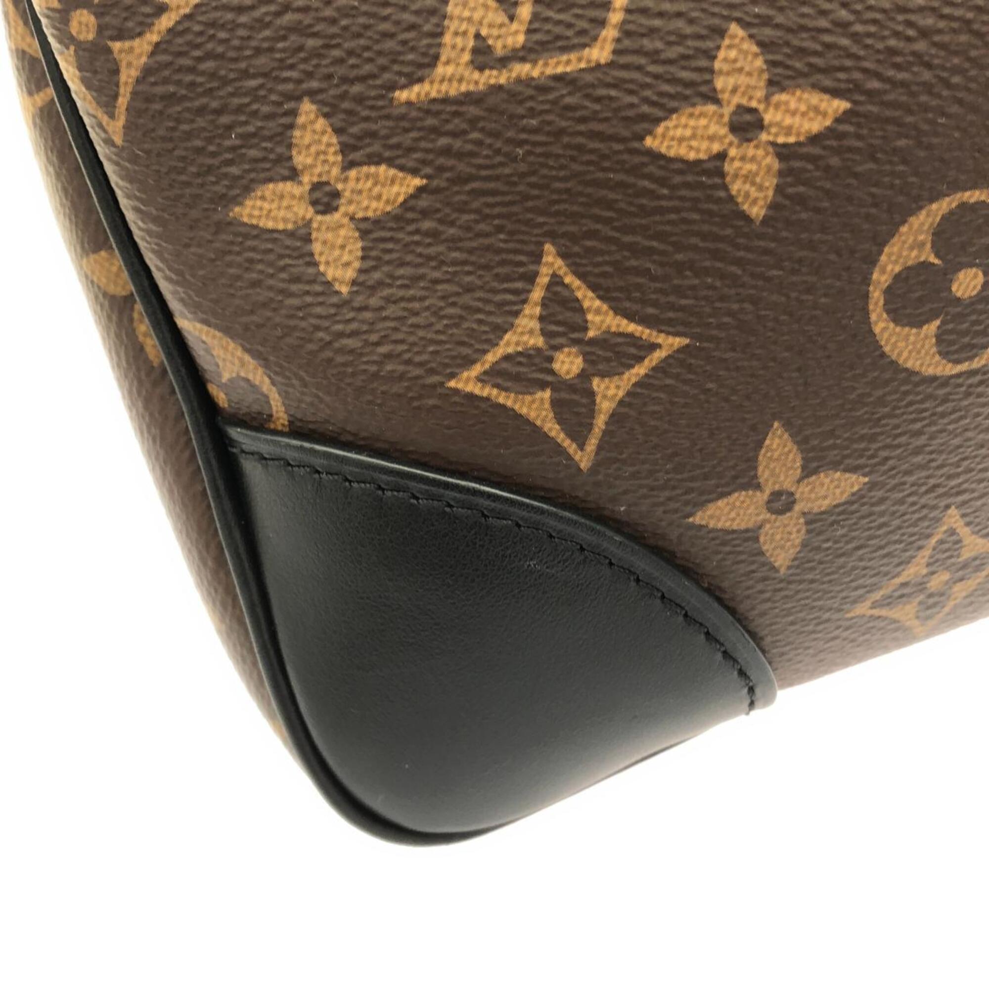 Louis Vuitton Black Marron Coated Canvas Shoulder Bag (Pre-Owned)
