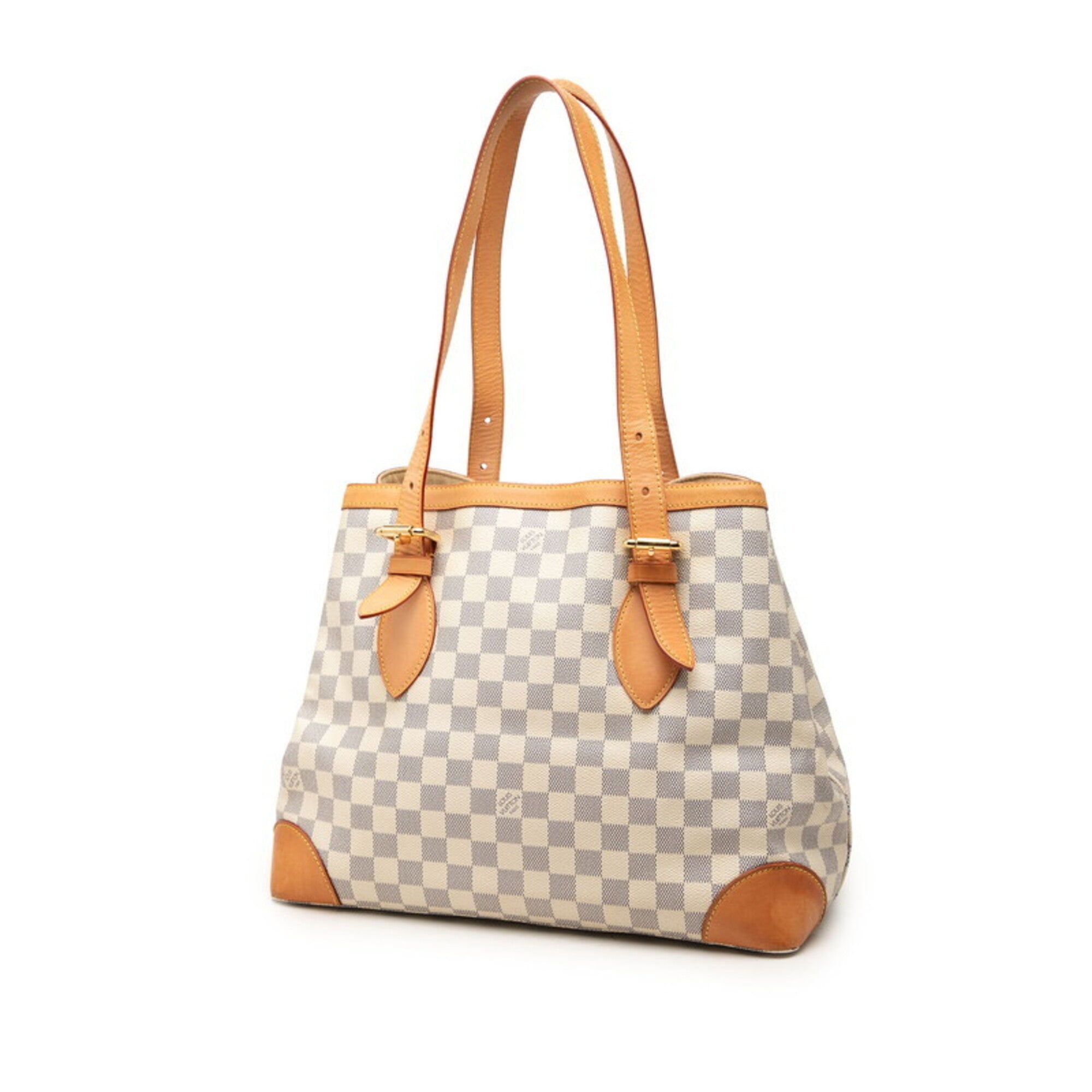 Louis Vuitton White Pvc Leather Shoulder Bag Tote Bag (Pre-Owned)