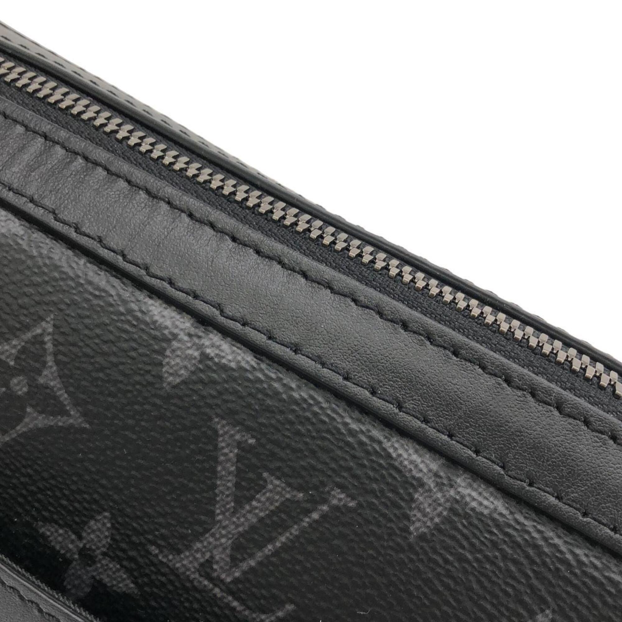 Louis Vuitton Black Gris Coated Canvas Pouch Shoulder Bag (Pre-Owned)
