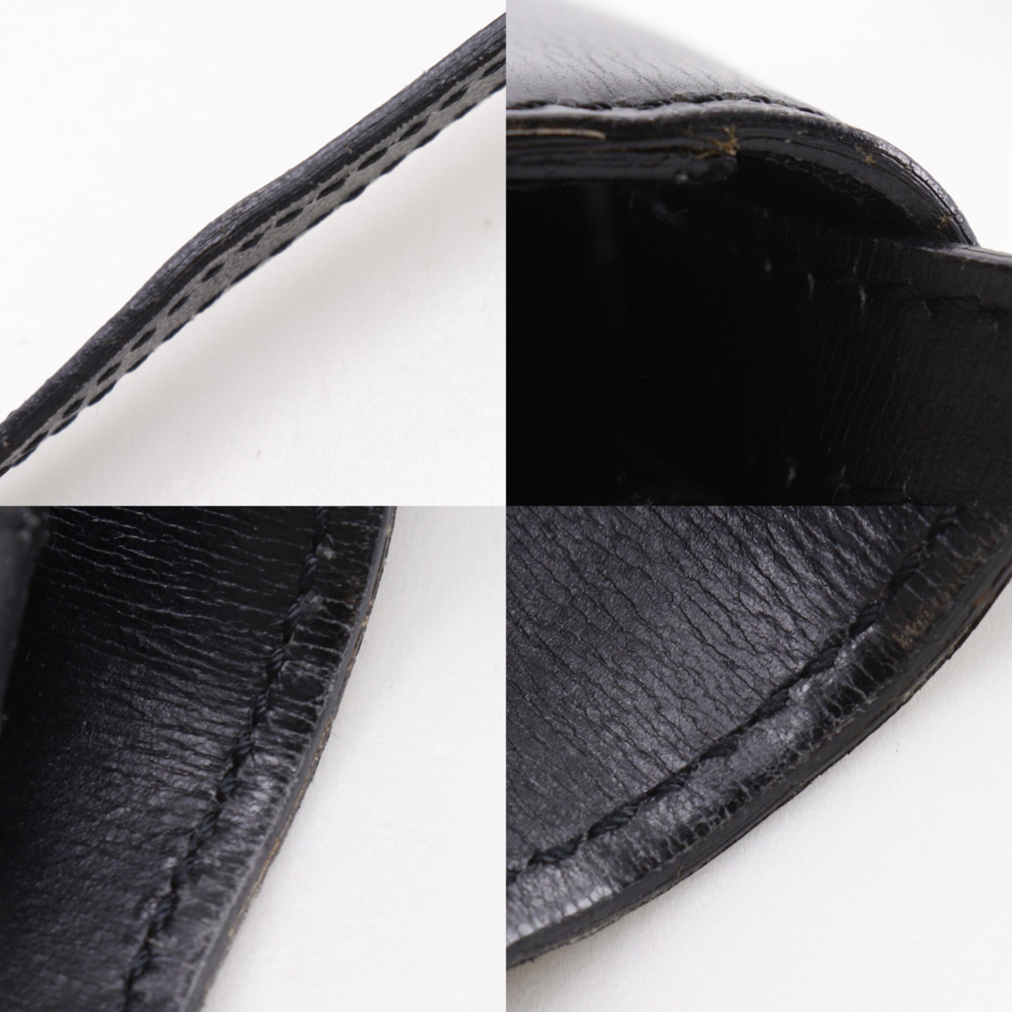 Celine Black Leather Clutch Bag Shoulder Bag (Pre-Owned)