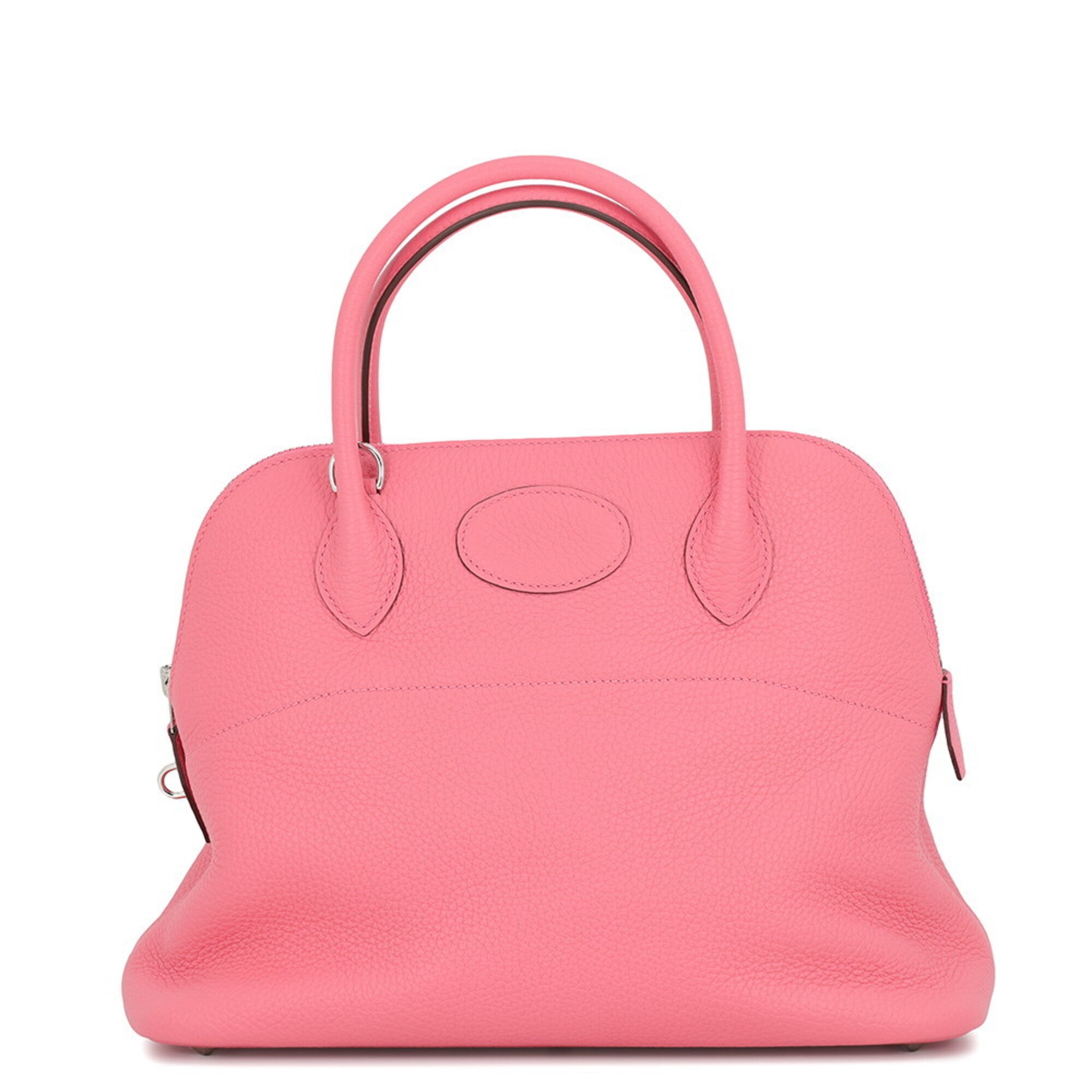 Hermes Bolide Rose Azalee Taurillon Clemence Leather Handbag Shoulder Bag (Pre-Owned)
