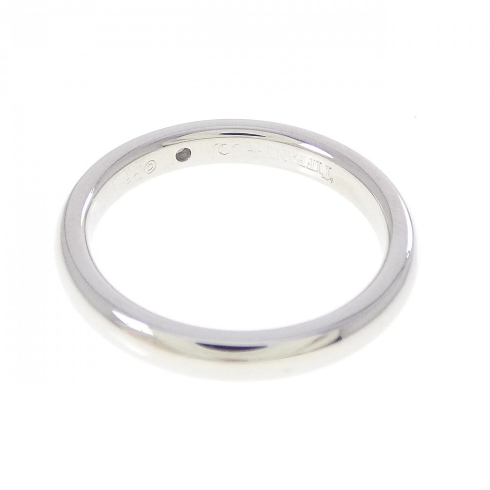 Tiffany Platinum Platinum 950 Band Ring (Pre-Owned)