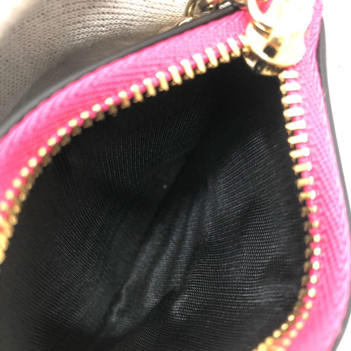 Bvlgari Black Pink Leather Wallet (Tri-Fold) (Pre-Owned)