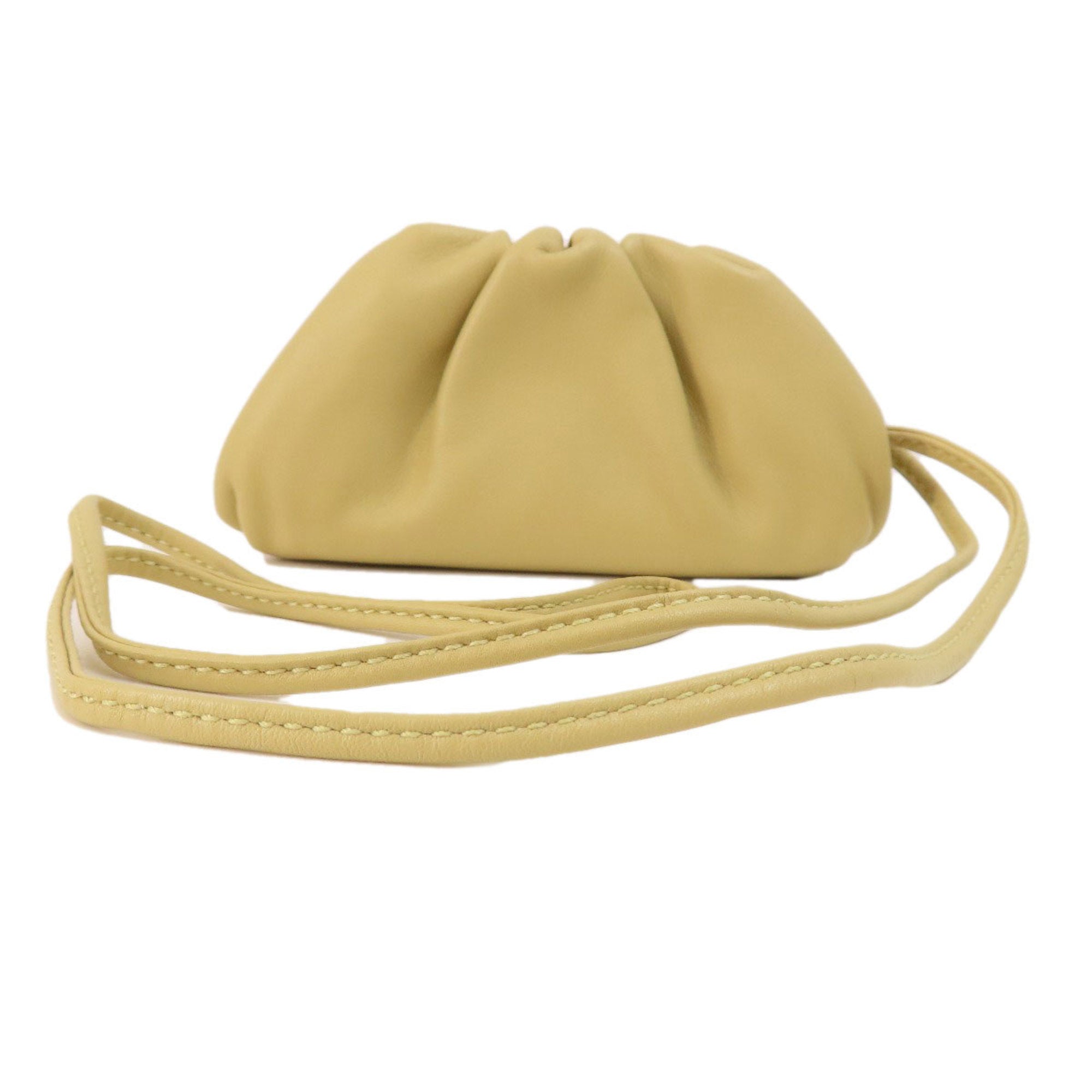 Bottega Veneta Beige Leather Pouch (Pre-Owned)