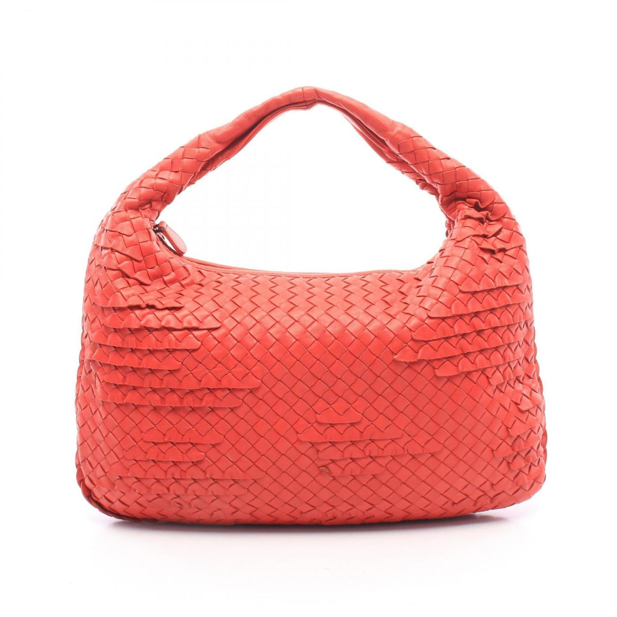 Bottega Veneta Red Color Leather Handbag Shoulder Bag (Pre-Owned)