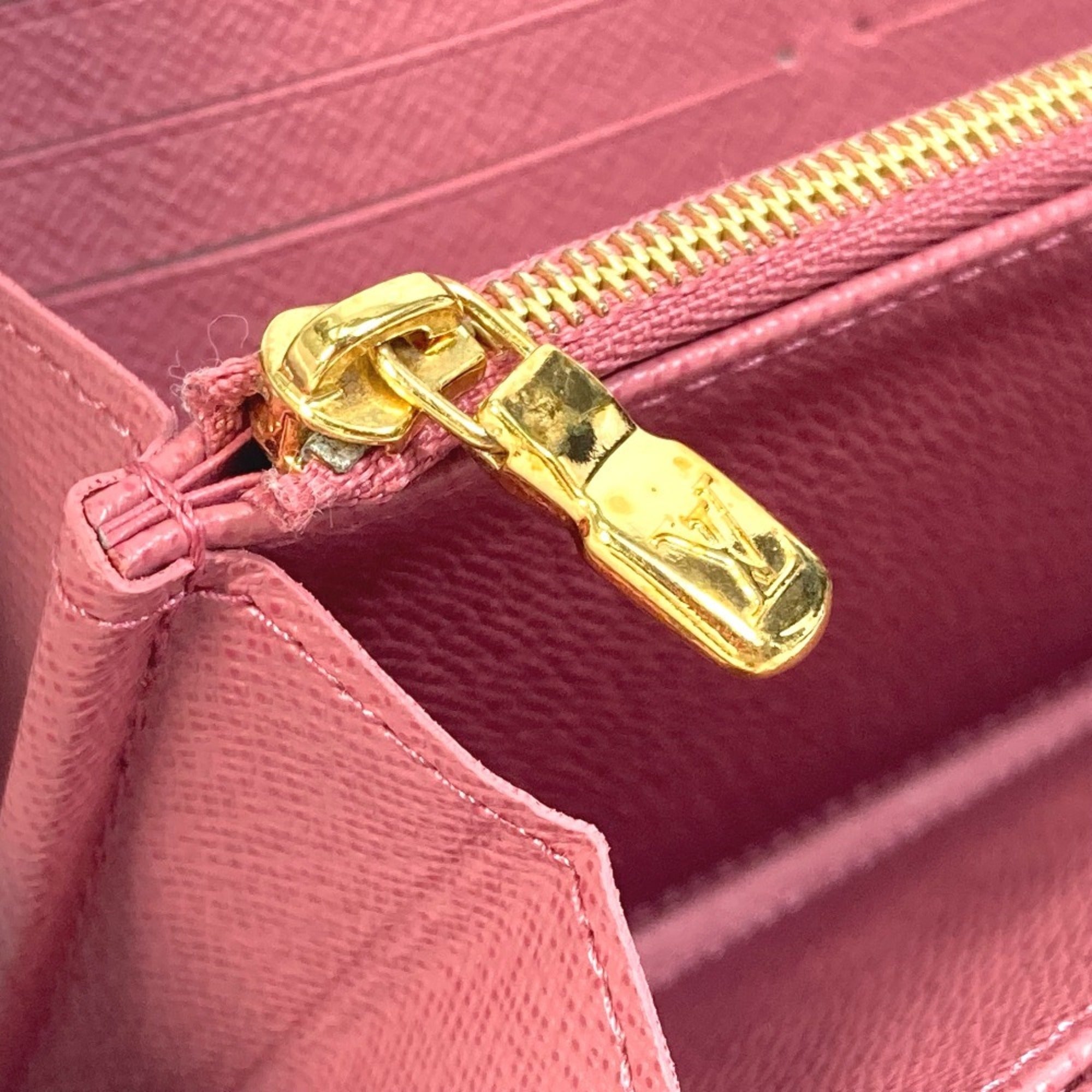 Louis Vuitton Monogram Denim Pink Monogram Denim Long Wallet (Bi-Fold) (Pre-Owned)