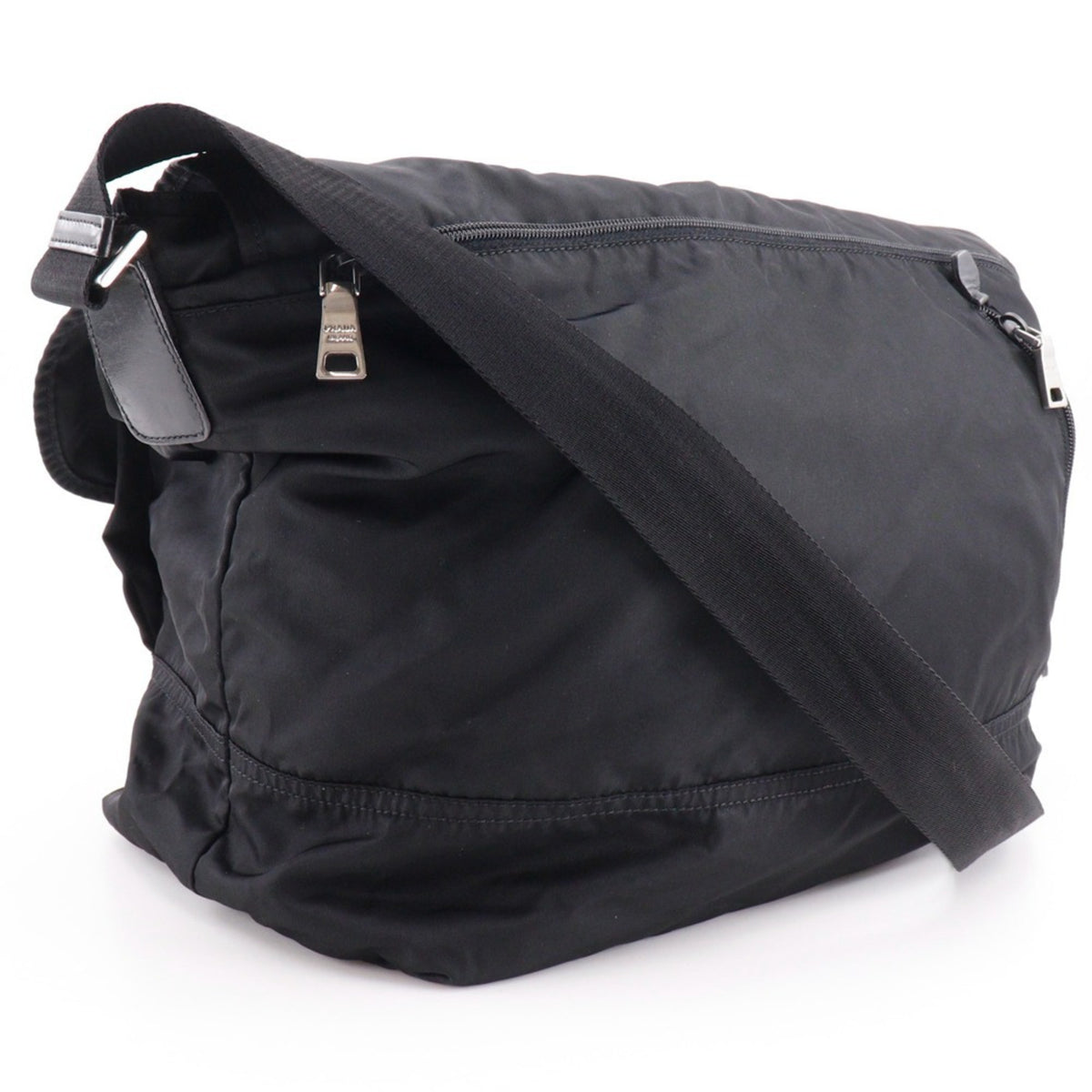 Prada Black Nero Nylon Shoulder Bag (Pre-Owned)