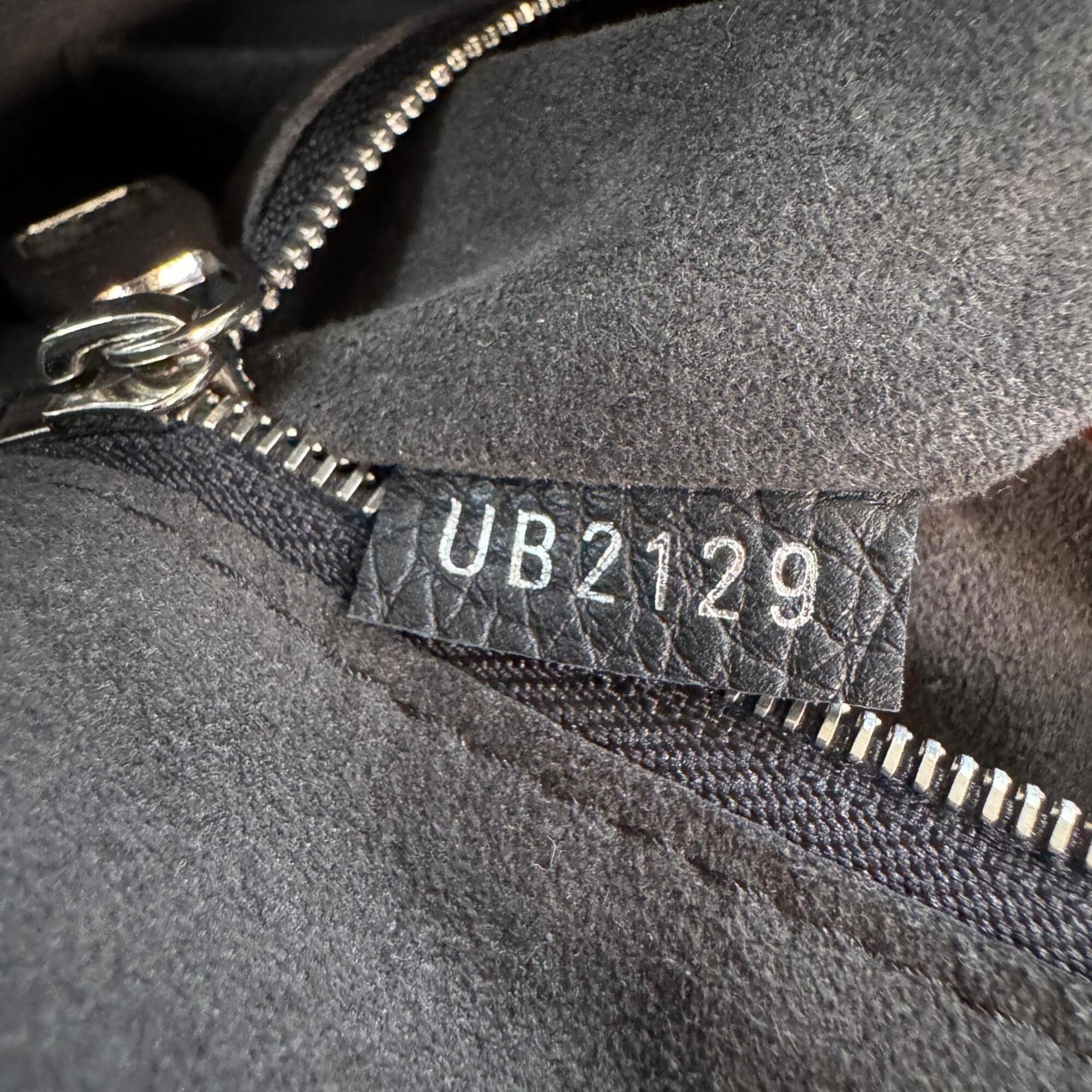 Louis Vuitton Black Leather Briefcase Shoulder Bag (Pre-Owned)