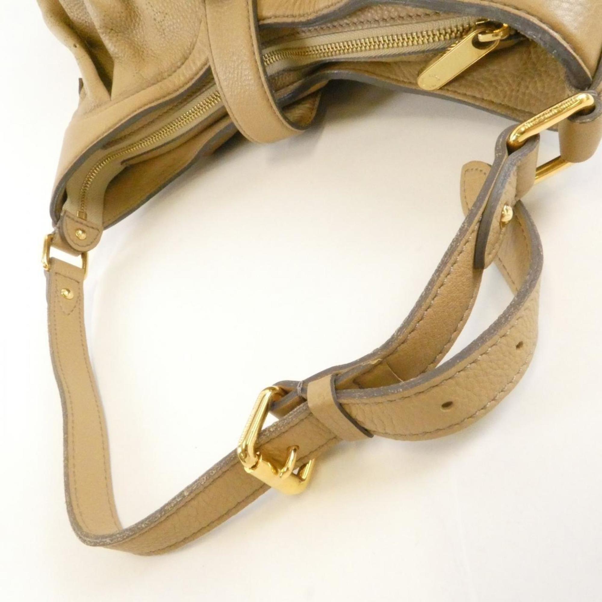 Louis Vuitton Biscuit Leather Shoulder Bag (Pre-Owned)