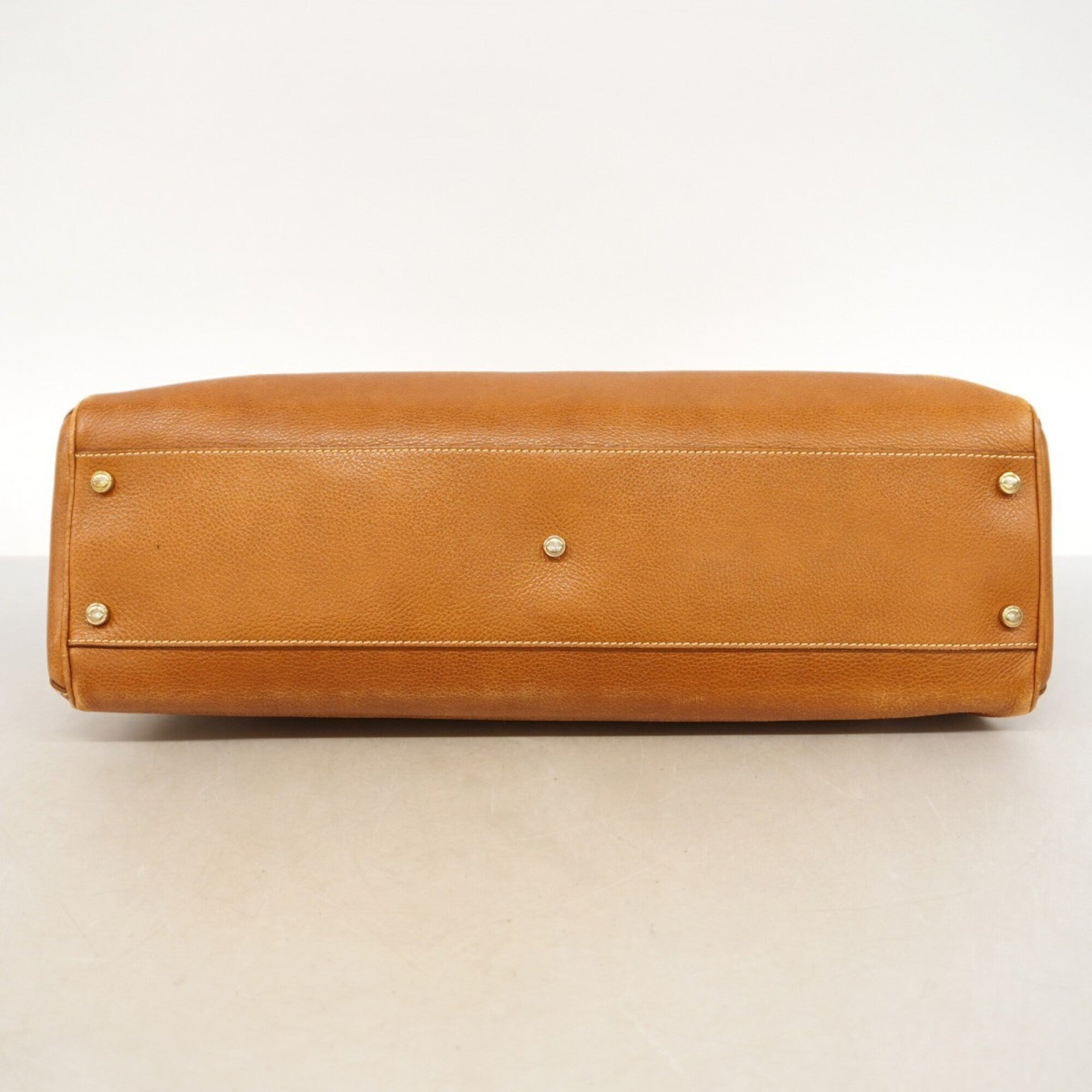 Cartier Brown Leather Handbag (Pre-Owned)