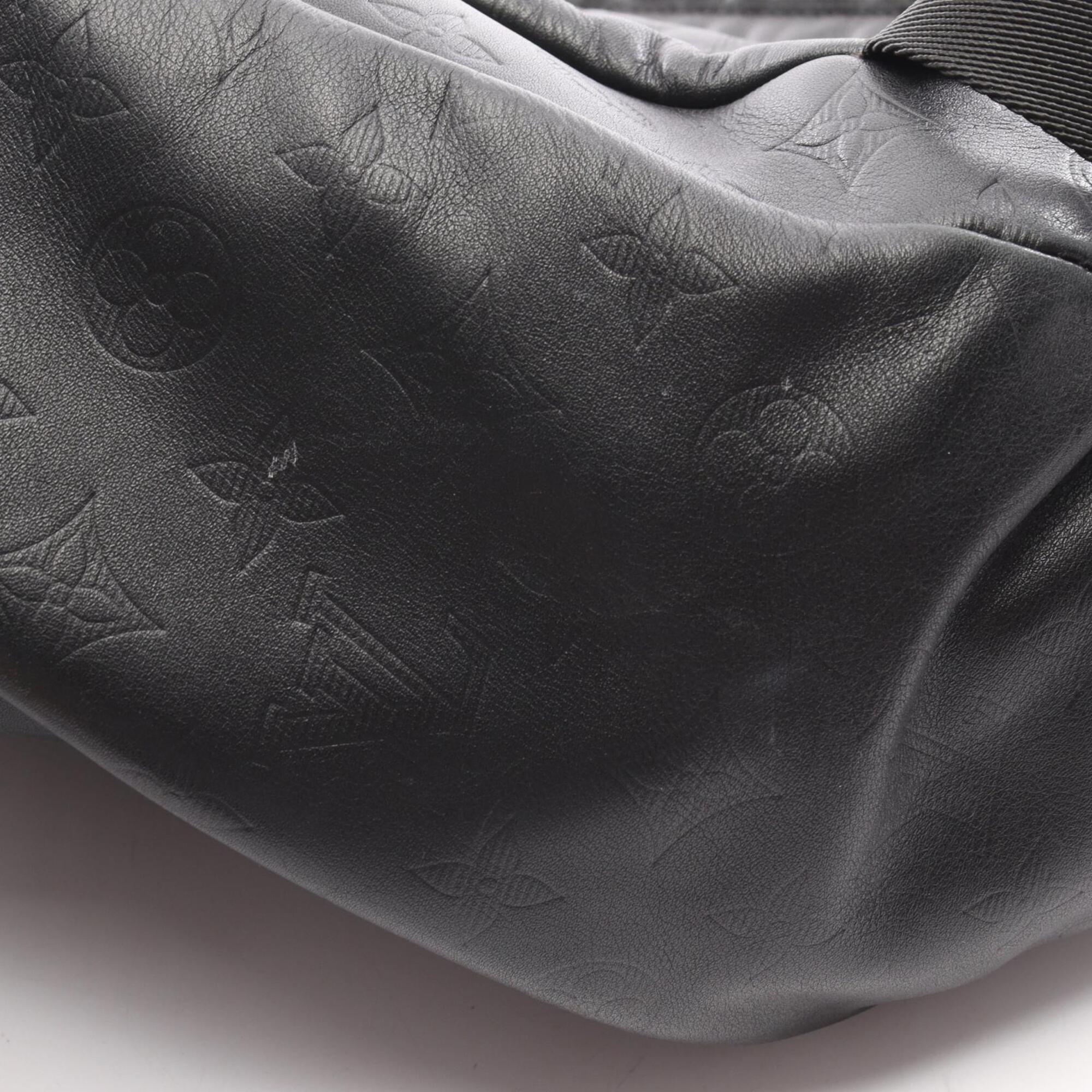 Louis Vuitton Black Monogram Shadow Leather Backpack (Pre-Owned)