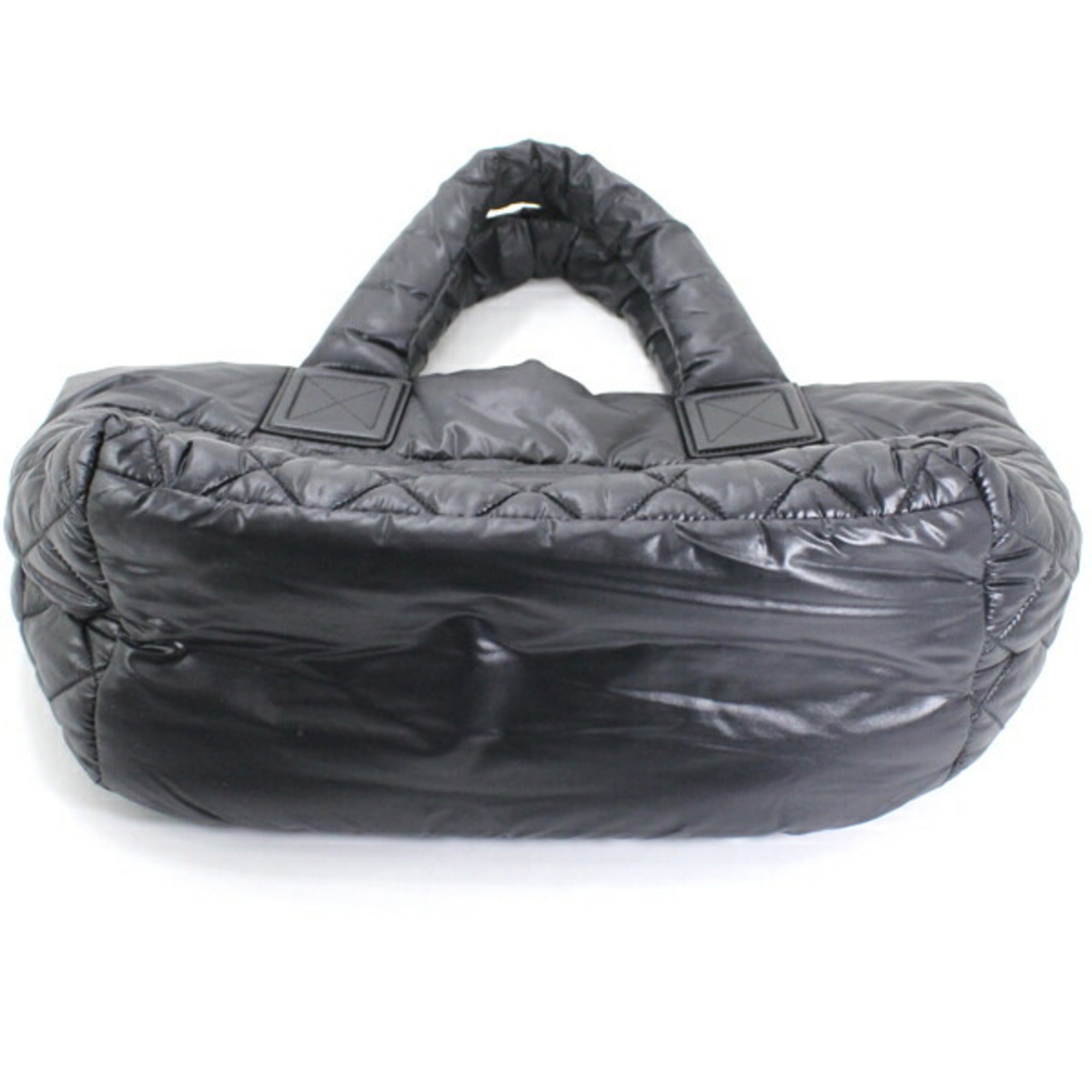 Chanel Black Bordeaux Nylon Handbag Tote Bag (Pre-Owned)